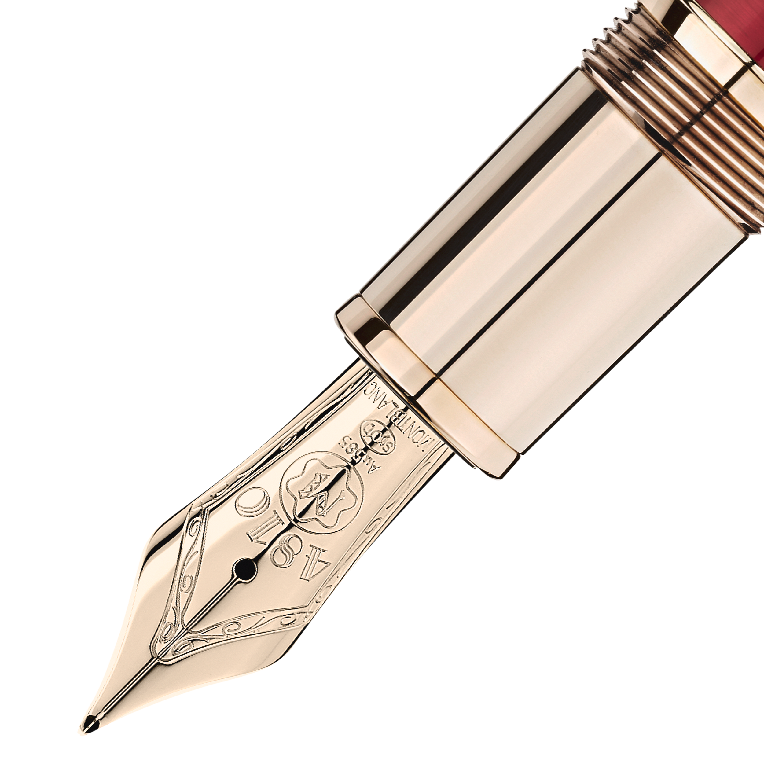 Meisterstück Calligraphy Solitaire Burgundy Lacquer Fountain Pen, image 2