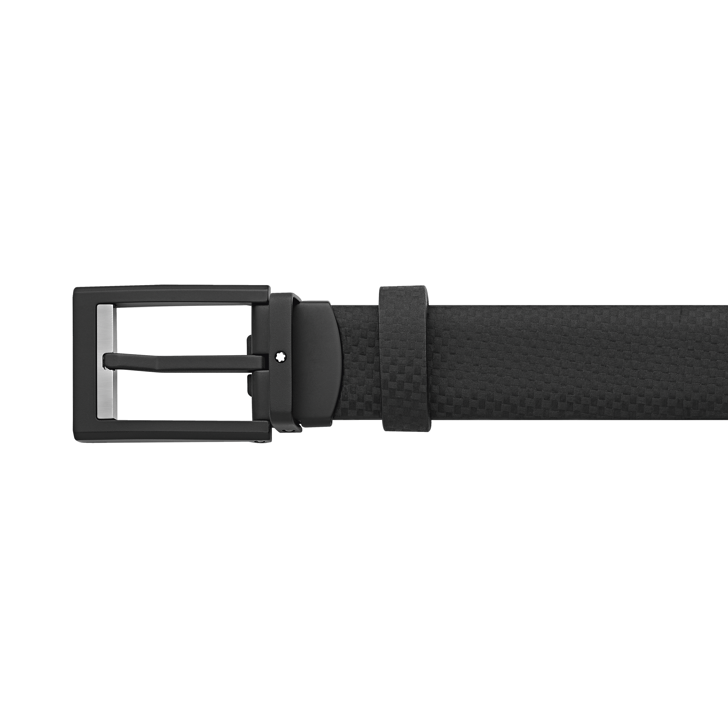 Black 30 mm leather belt, image 1