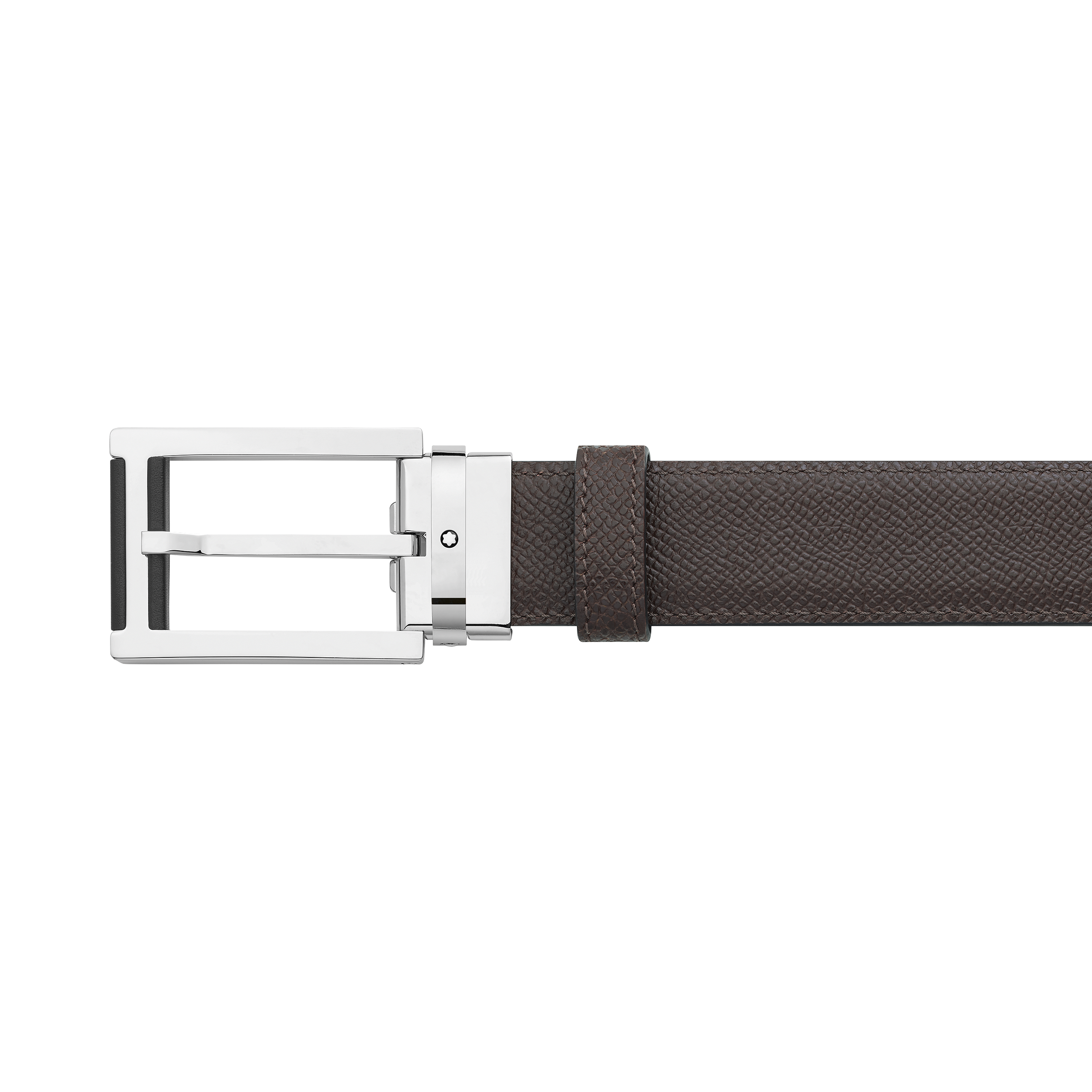 Black/brown 30 mm reversible leather belt, image 1
