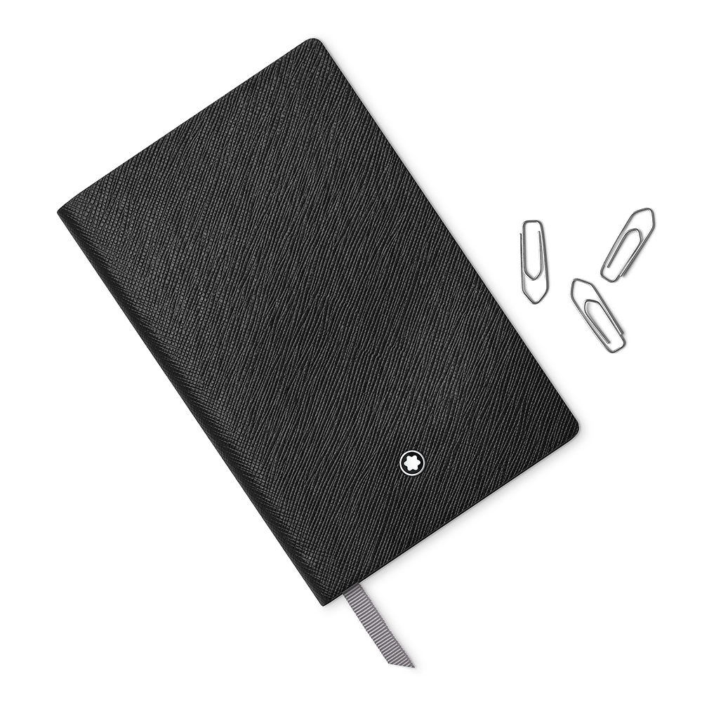3 صورة ،Montblanc Fine Stationery Notebook #147 Black, lined, Open Diary