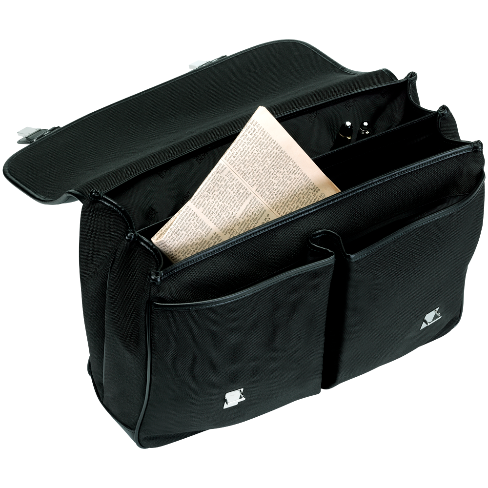 1 صورة ،Meisterstück Canvas Double Gusset Briefcase with 2 Front Pockets