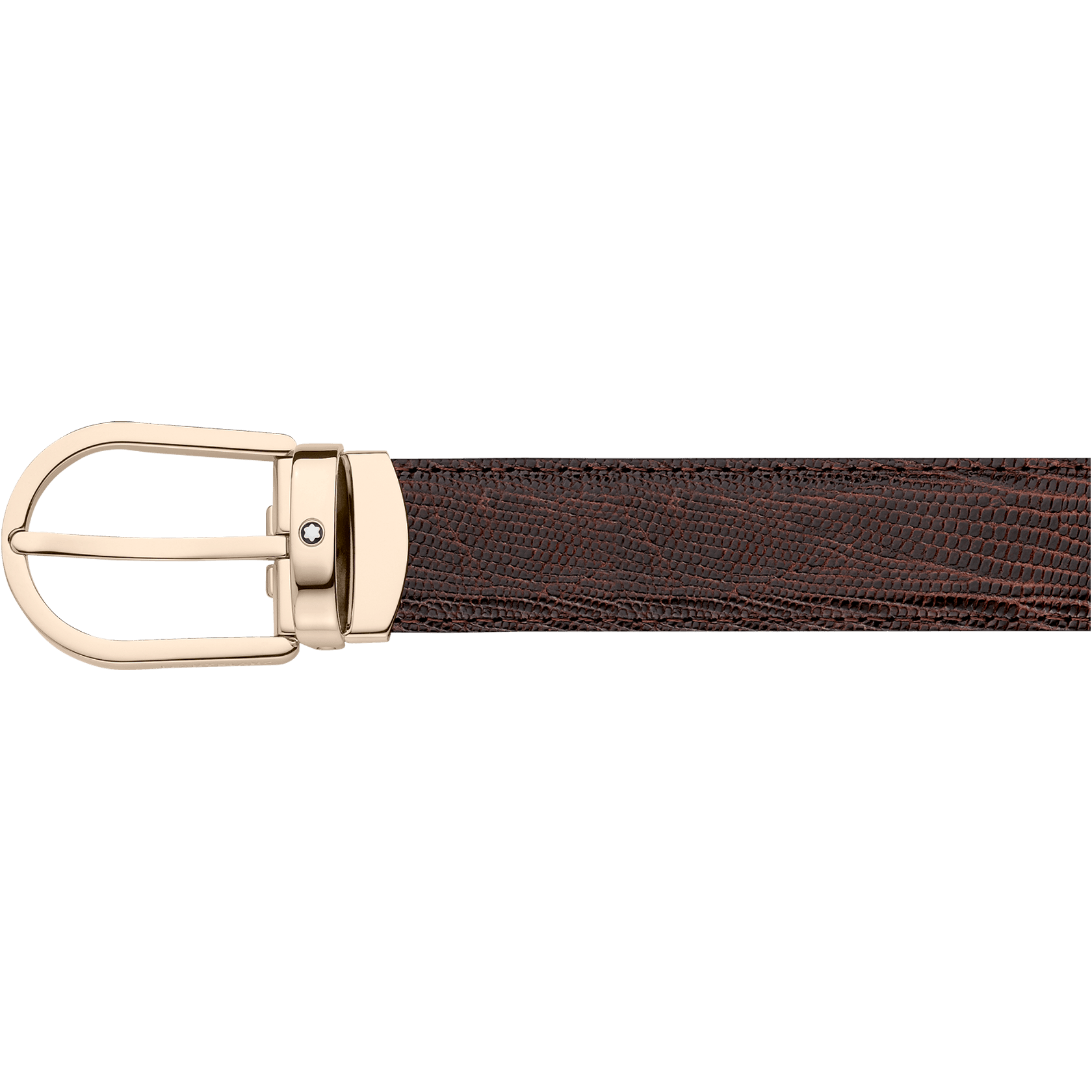 Horseshoe Shiny Light Gold-Coated Pin Buckle, image 1