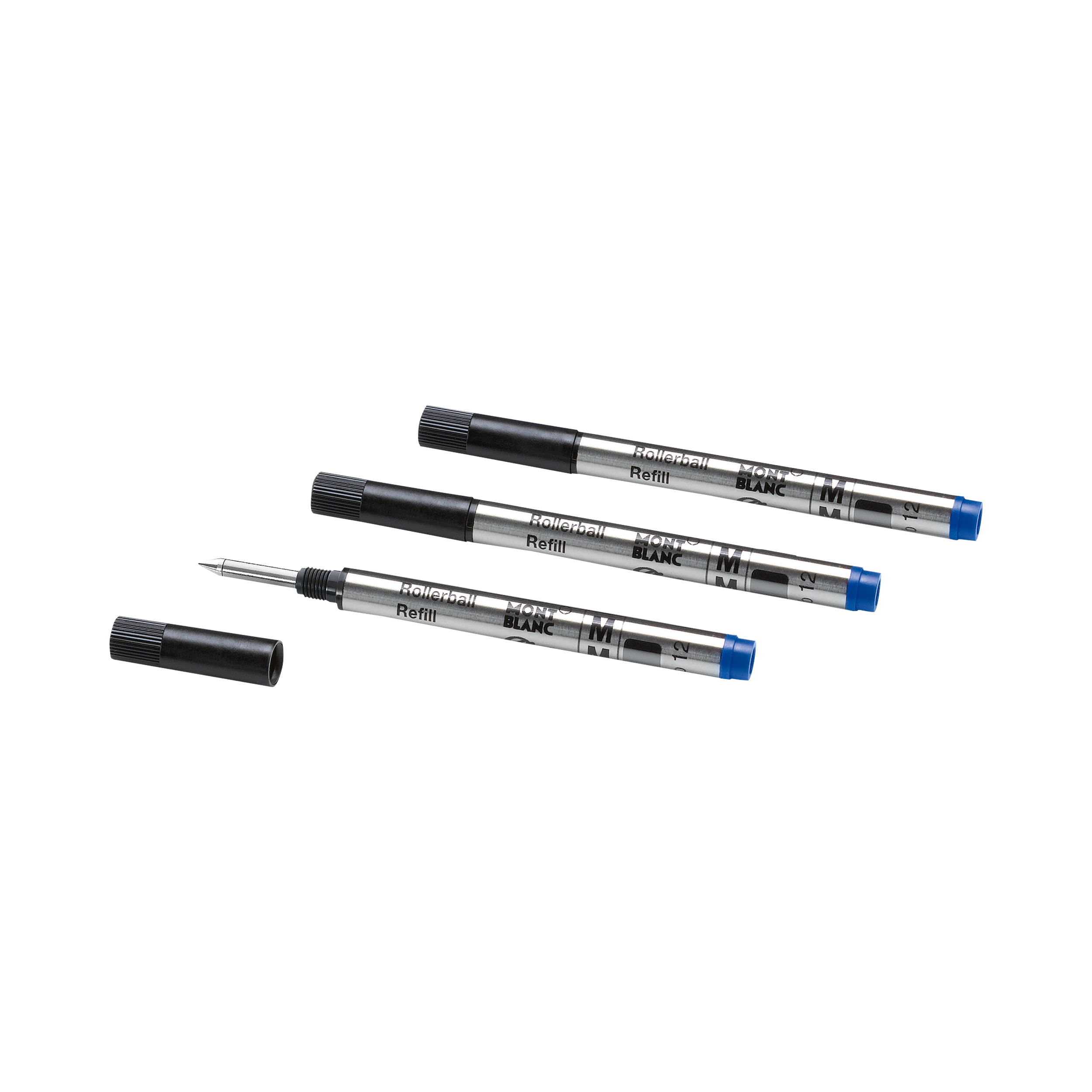 3 Rollerball Small Refills, Royal Blue - Medium, image 2