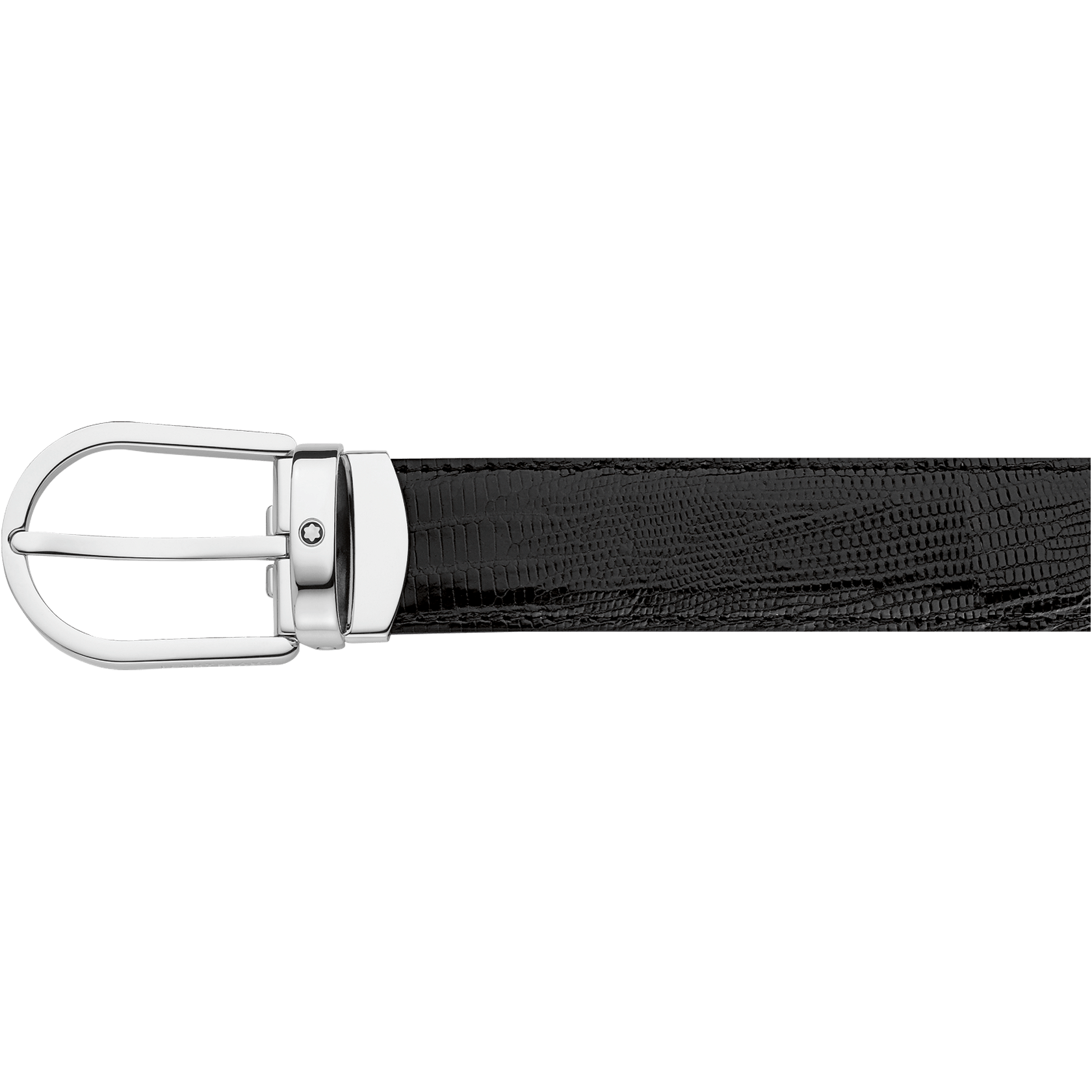 Horseshoe Shiny Palladium-Coated Pin Buckle, image 1