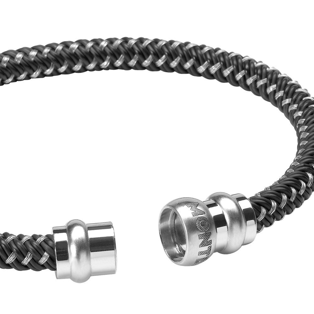 2 صورة ،Montblanc Woven silver men's bracelet