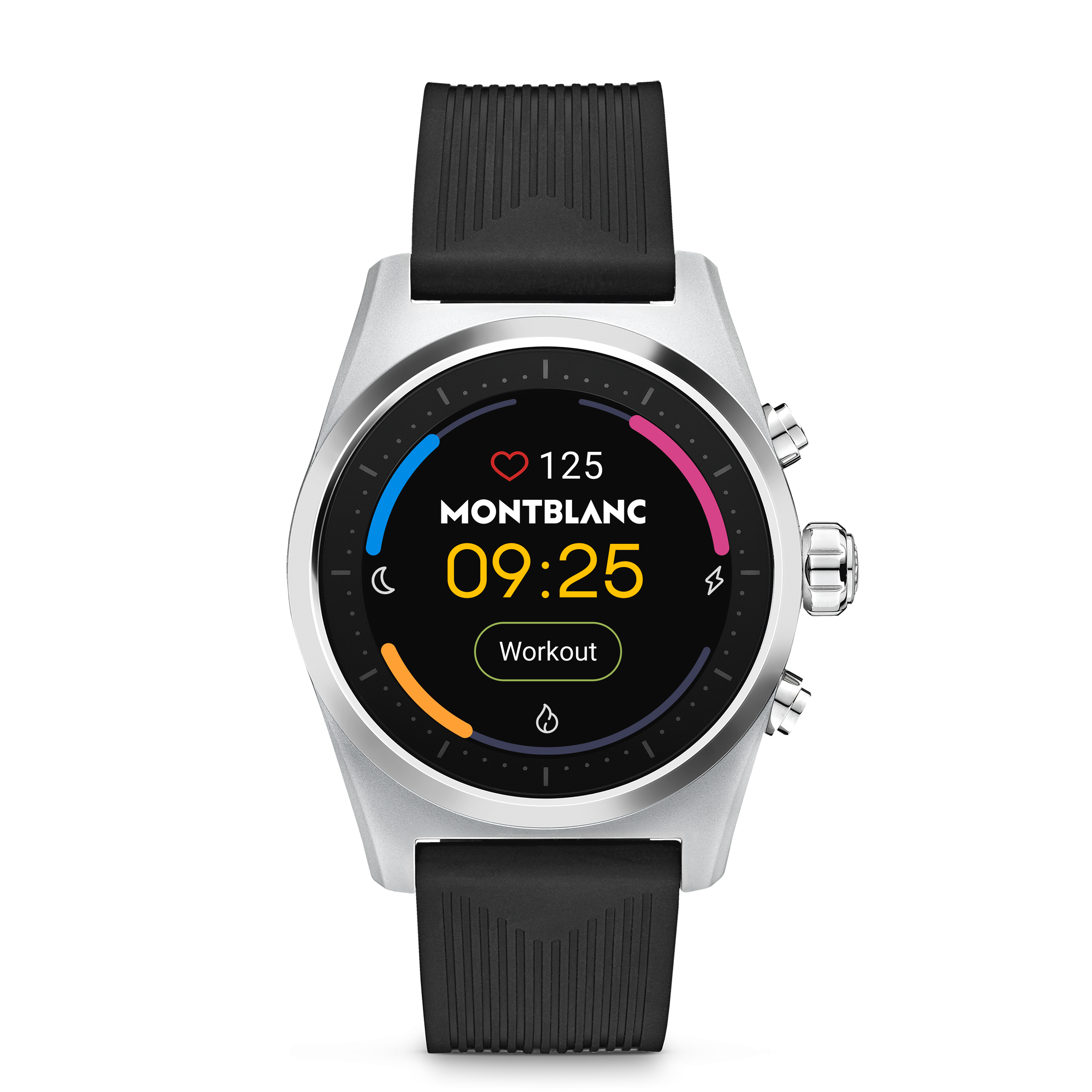 Montblanc Summit Lite Smartwatch - Grey with Rubber Strap, image 1