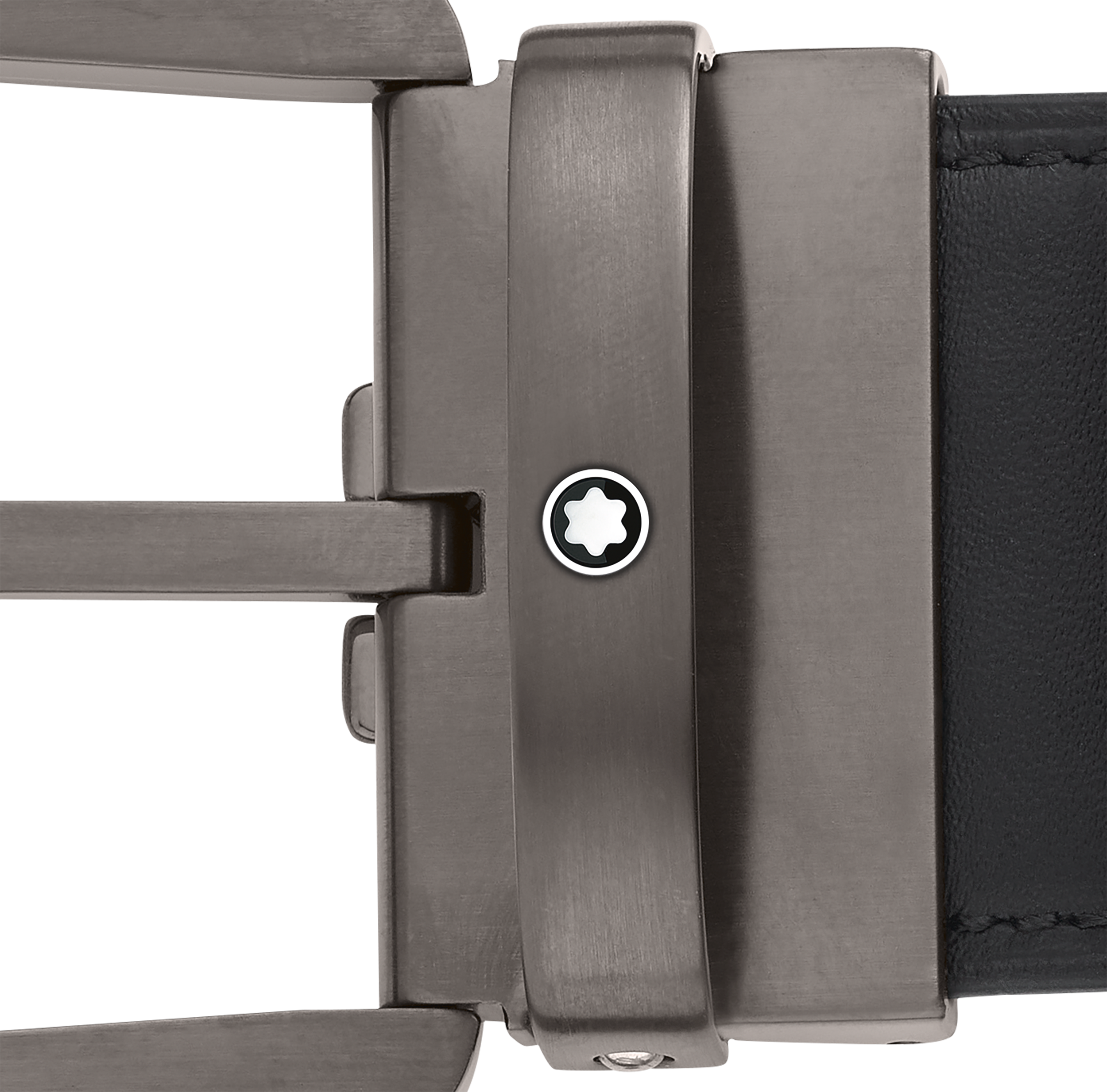 Horseshoe buckle black/brown 40 mm reversible leather belt, image 4