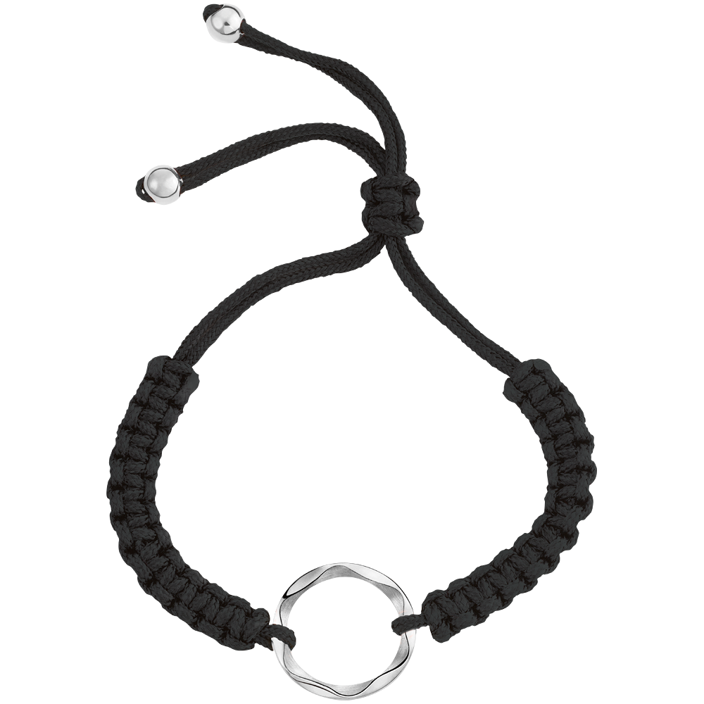 Âme de Star cord bracelet with Silver loop