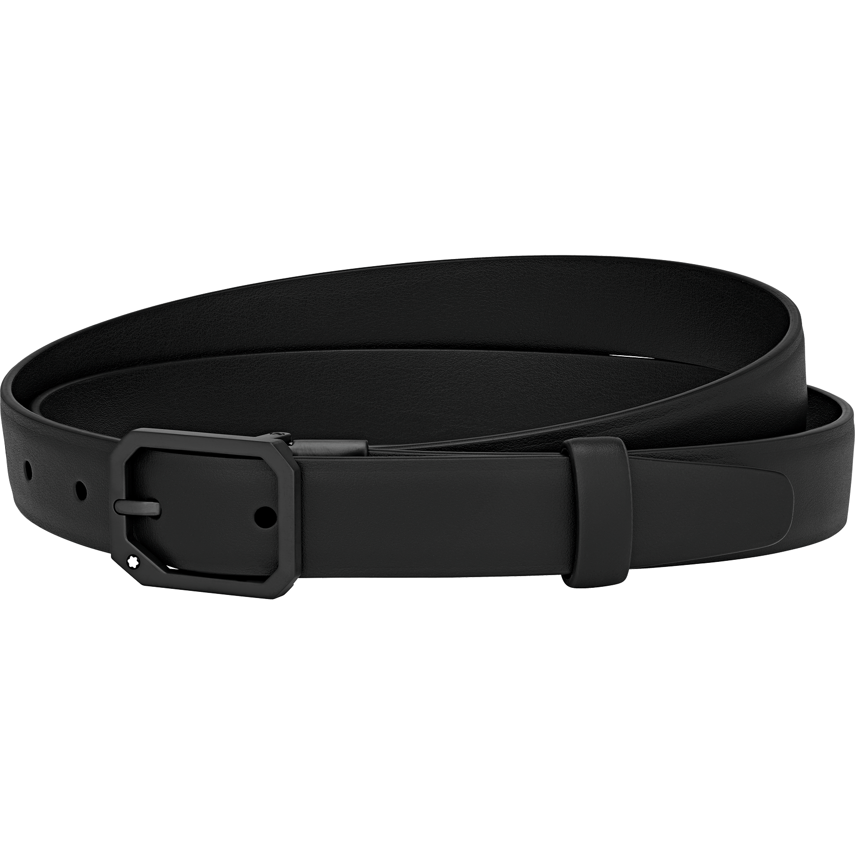Black cut-to-size casual belt, image 1