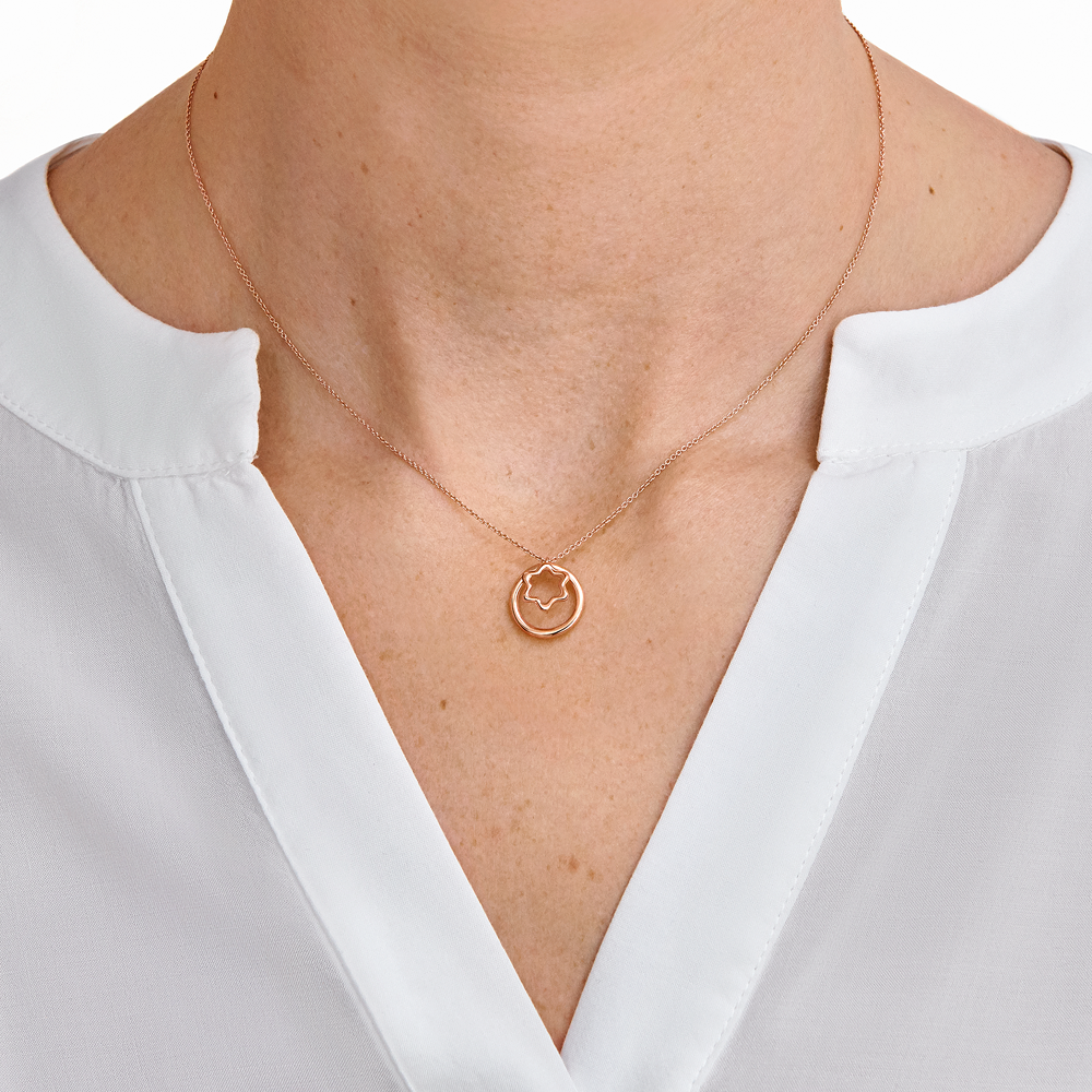 Mignardise pink gold necklace, image 3