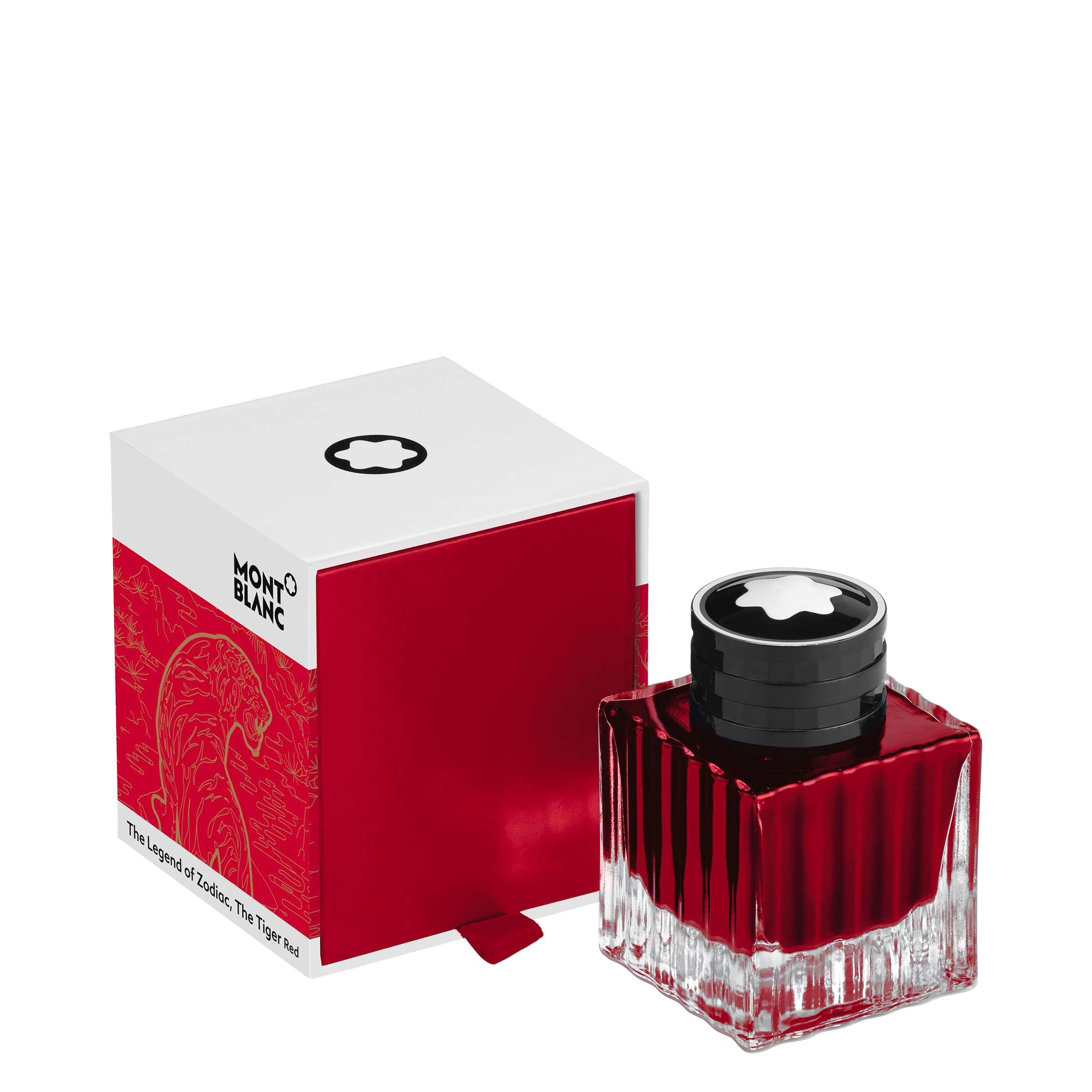 Ink Bottle 50 ml, Red, The Legend of Zodiacs, The Tiger, image 1