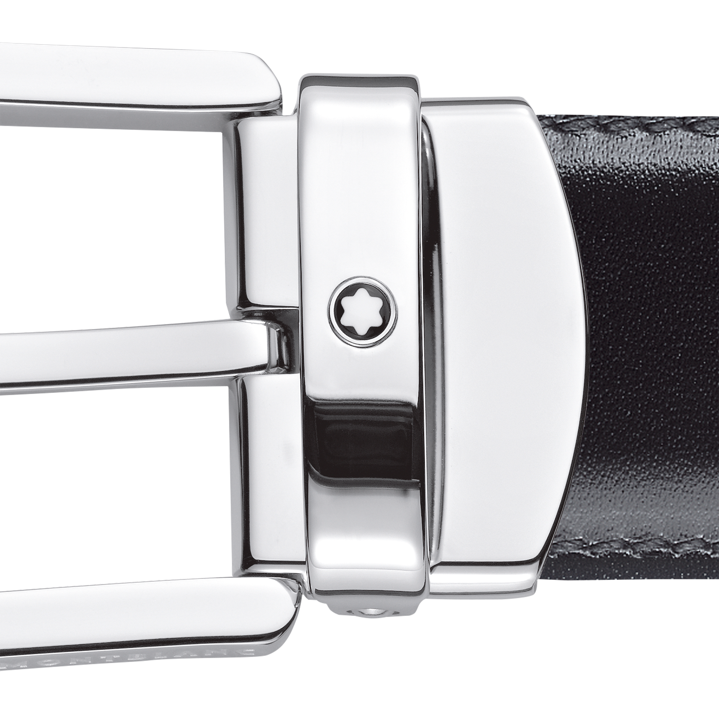 Horseshoe buckle black/brown 30 mm reversible leather belt, image 3