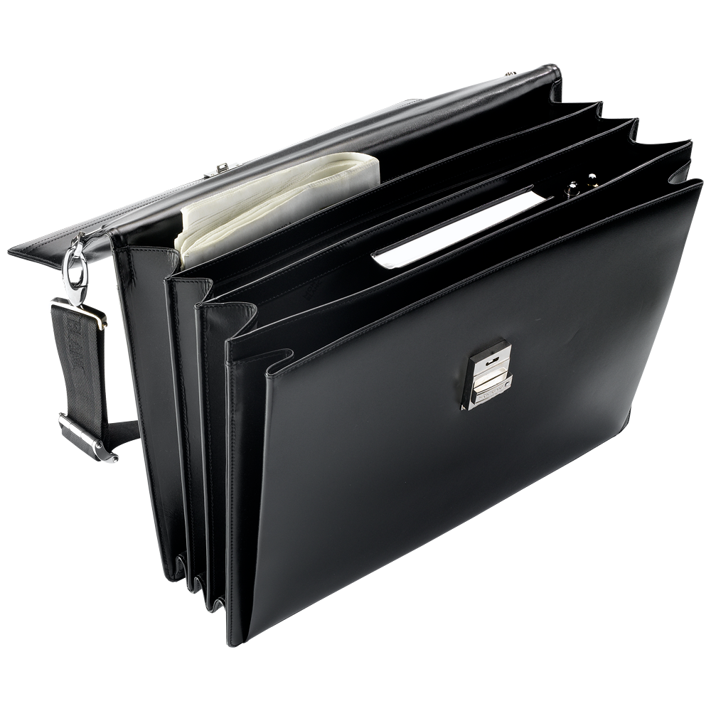 2 صورة ،Meisterstück Triple Gusset Briefcase with Laptop Holder
