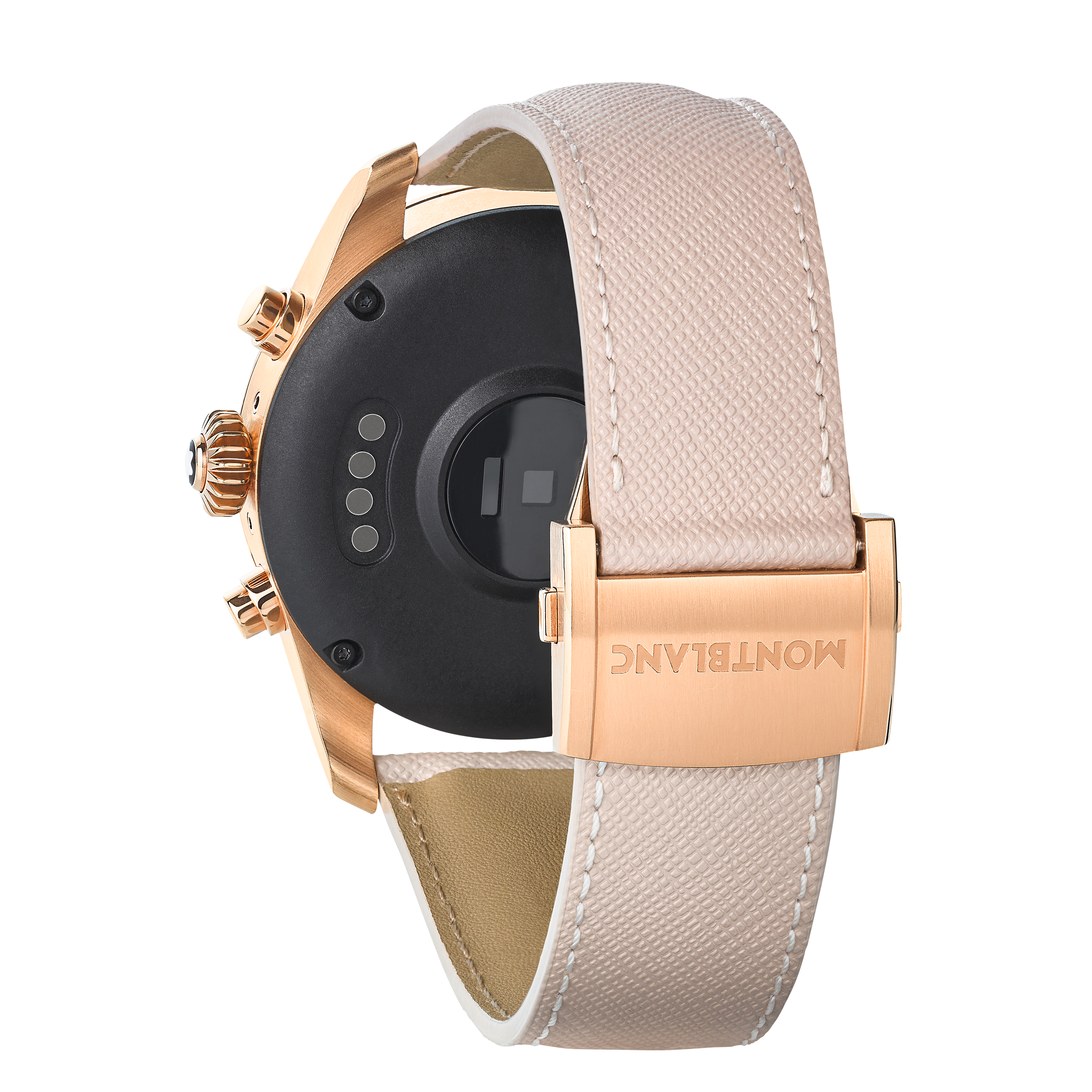 Montblanc Summit 2+ Smartwatch - Golden Color with Leather Strap, image 2