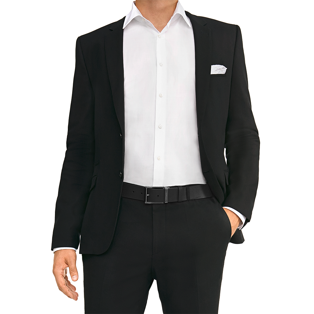 Black cut-to-size casual belt, image 1