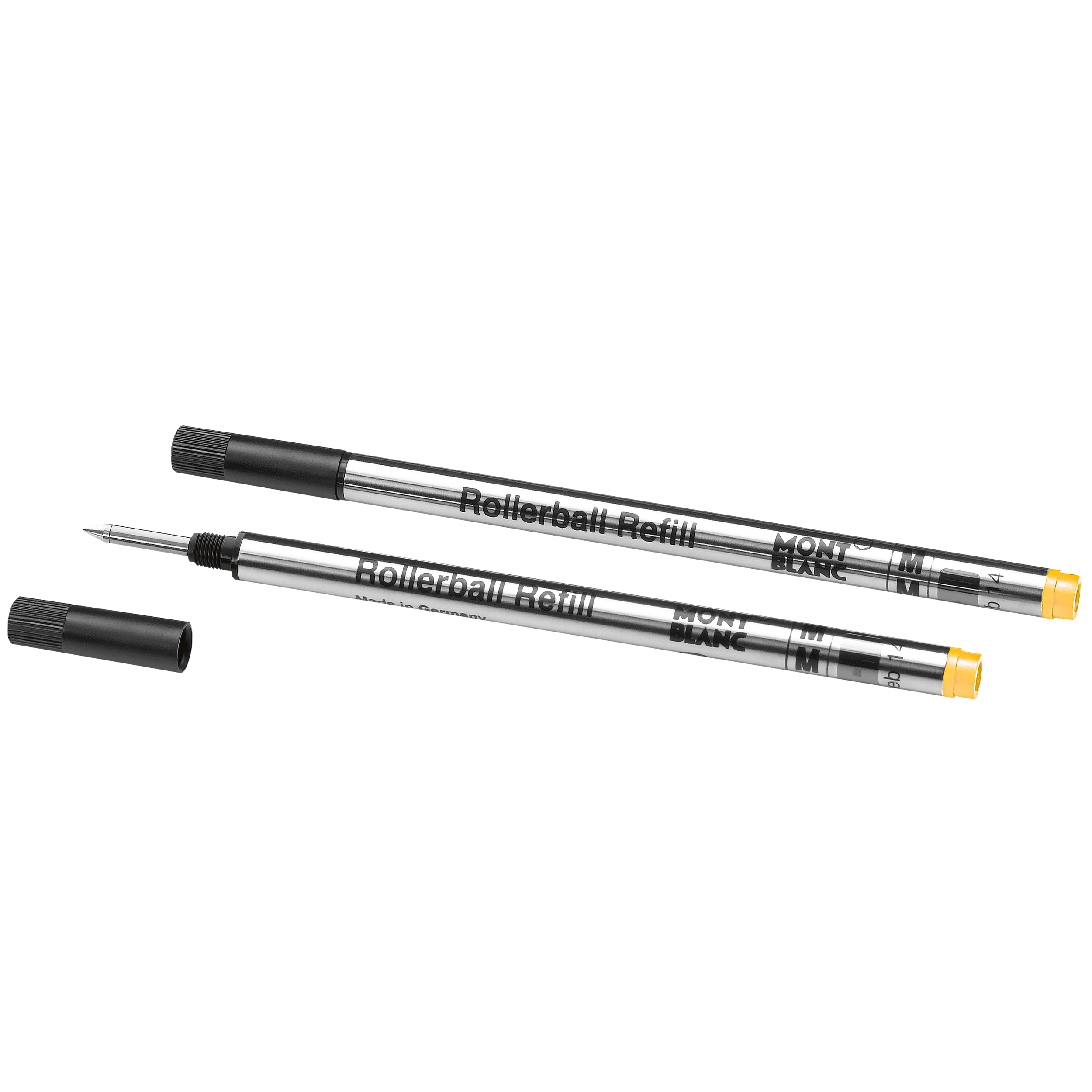 3 صورة ،2 Rollerball Pen Refills (M) Colour of the Year, Mustard Yellow