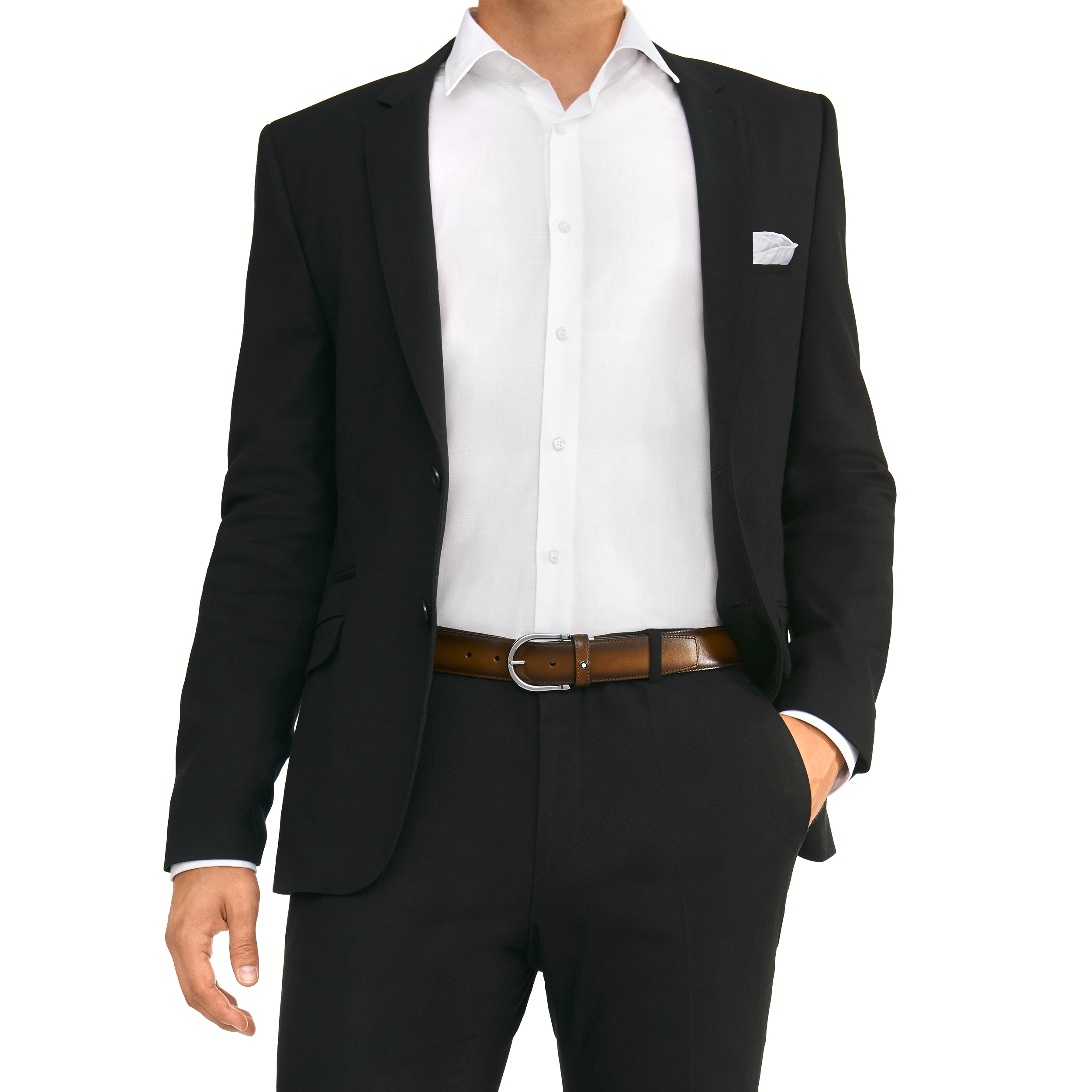 Brown cut-to-size business belt, image 3