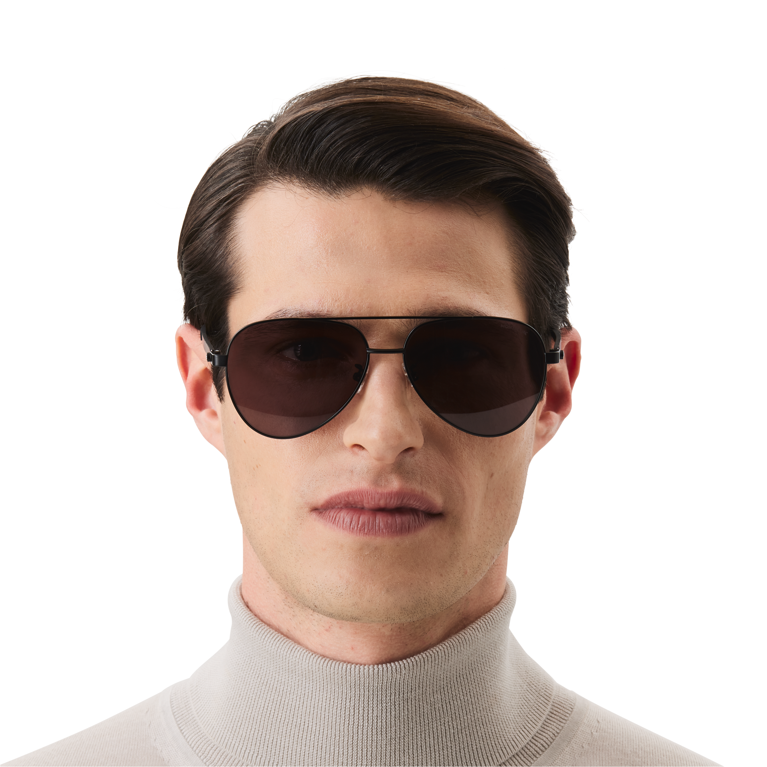 Squared Sunglasses with Black-Coloured Metal Frame, image 3