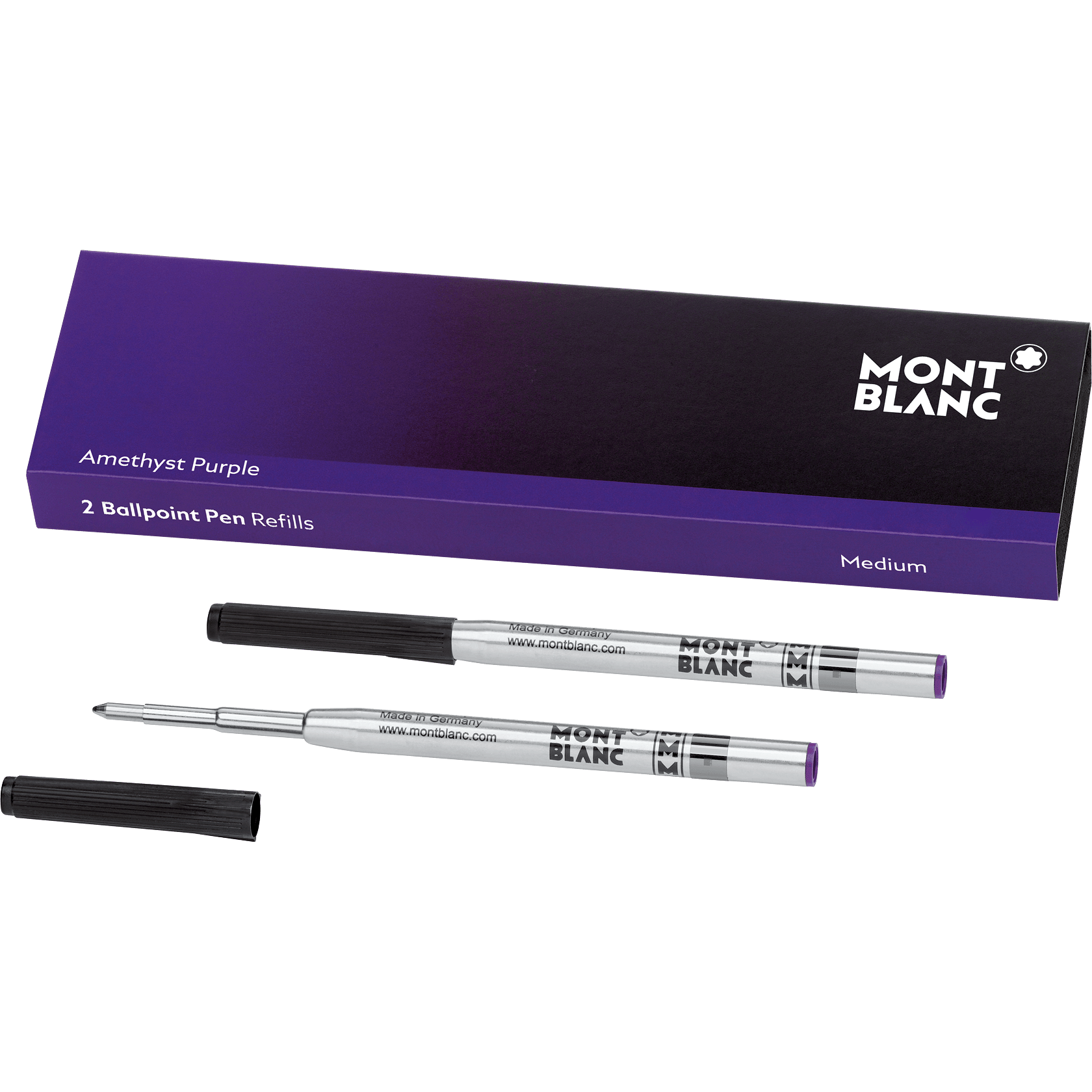 2 Ballpoint Pen Refill (M) Amethyst Purple, image 1