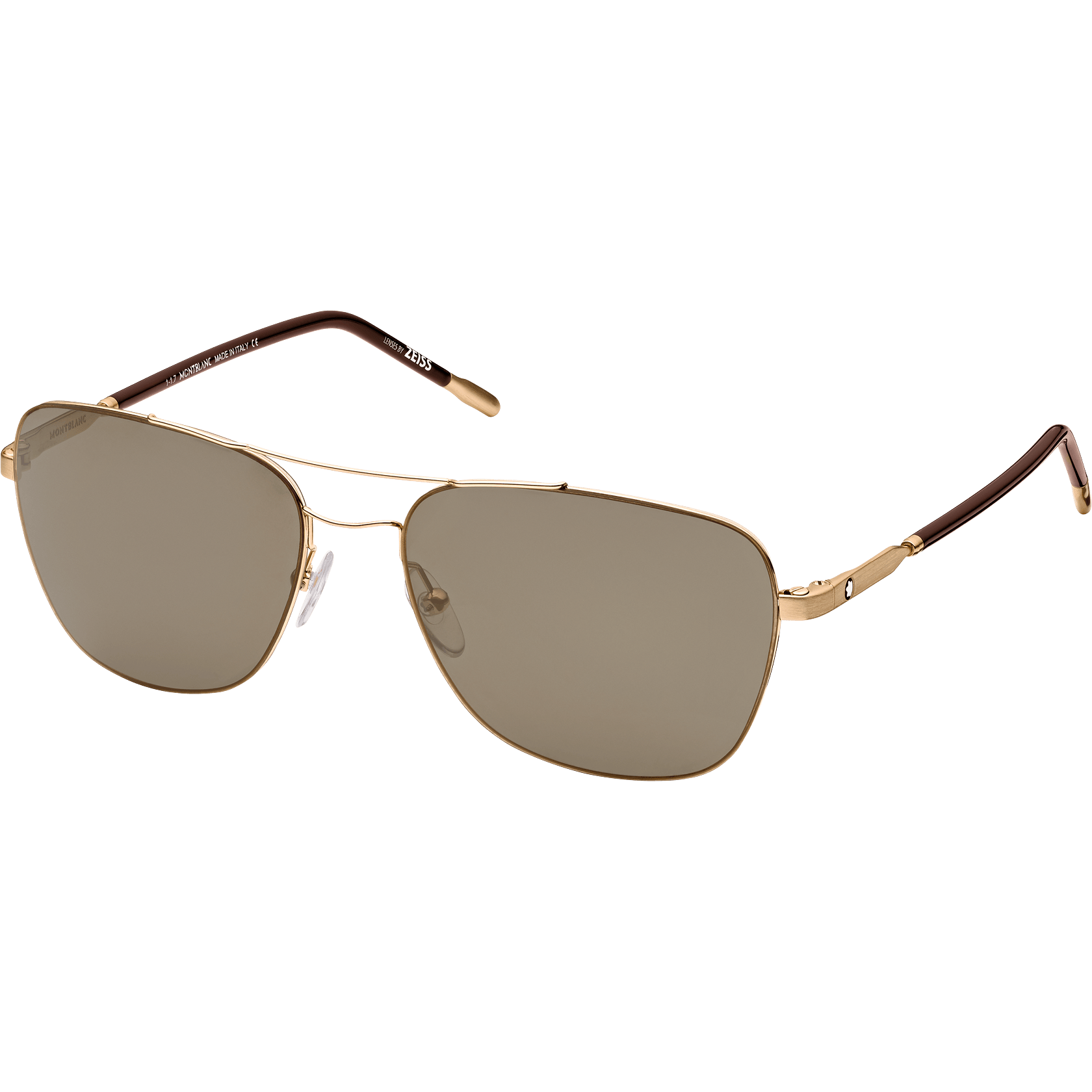 Sunglasses UltraLight Gold Metal Navig Brown lens, image 1