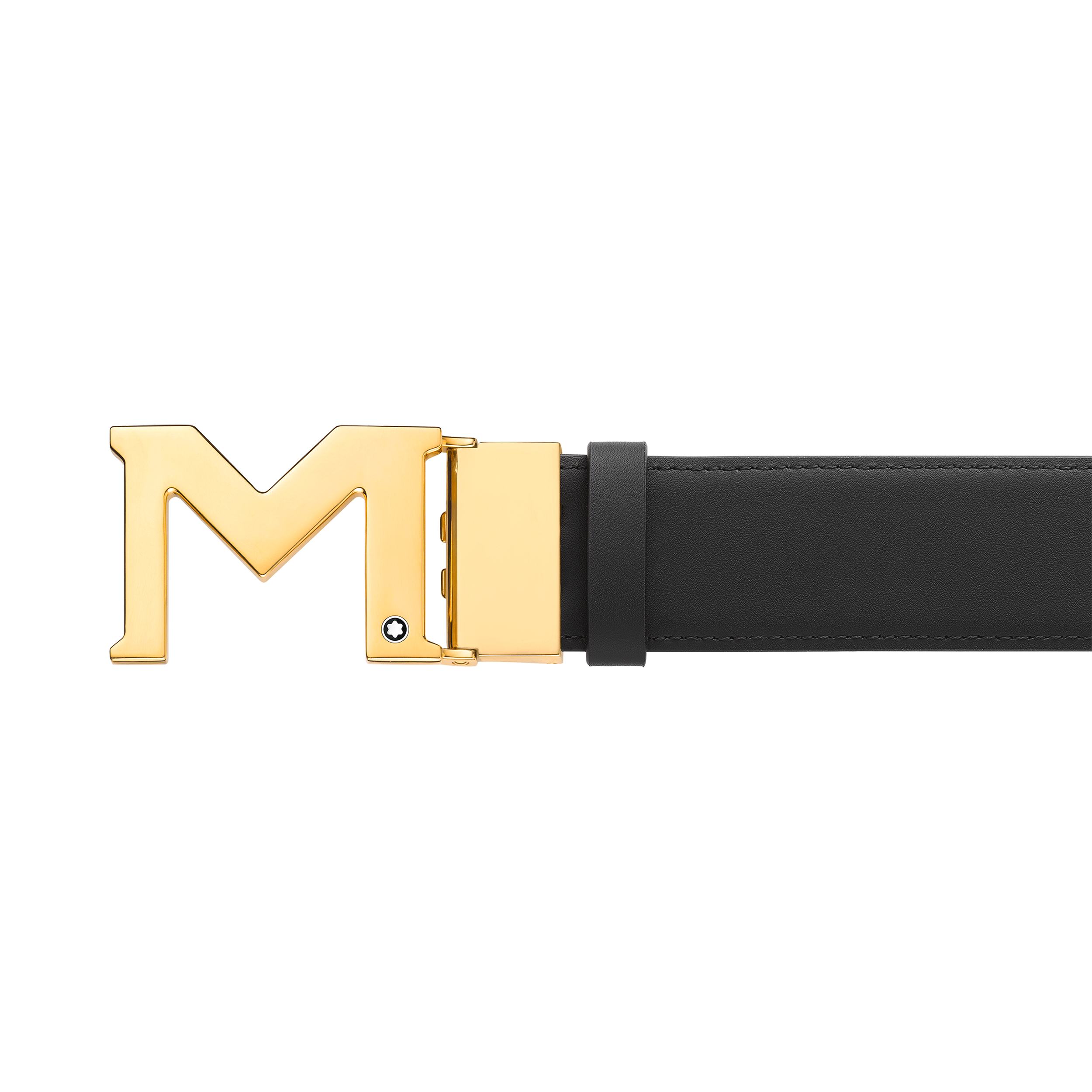 M buckle black 35 mm reversible leather belt, image 3
