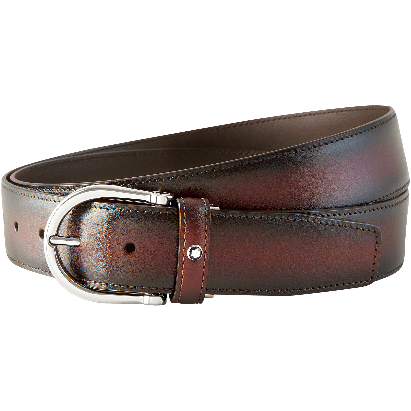 Dark burgundy cut-to-size business belt, image 4