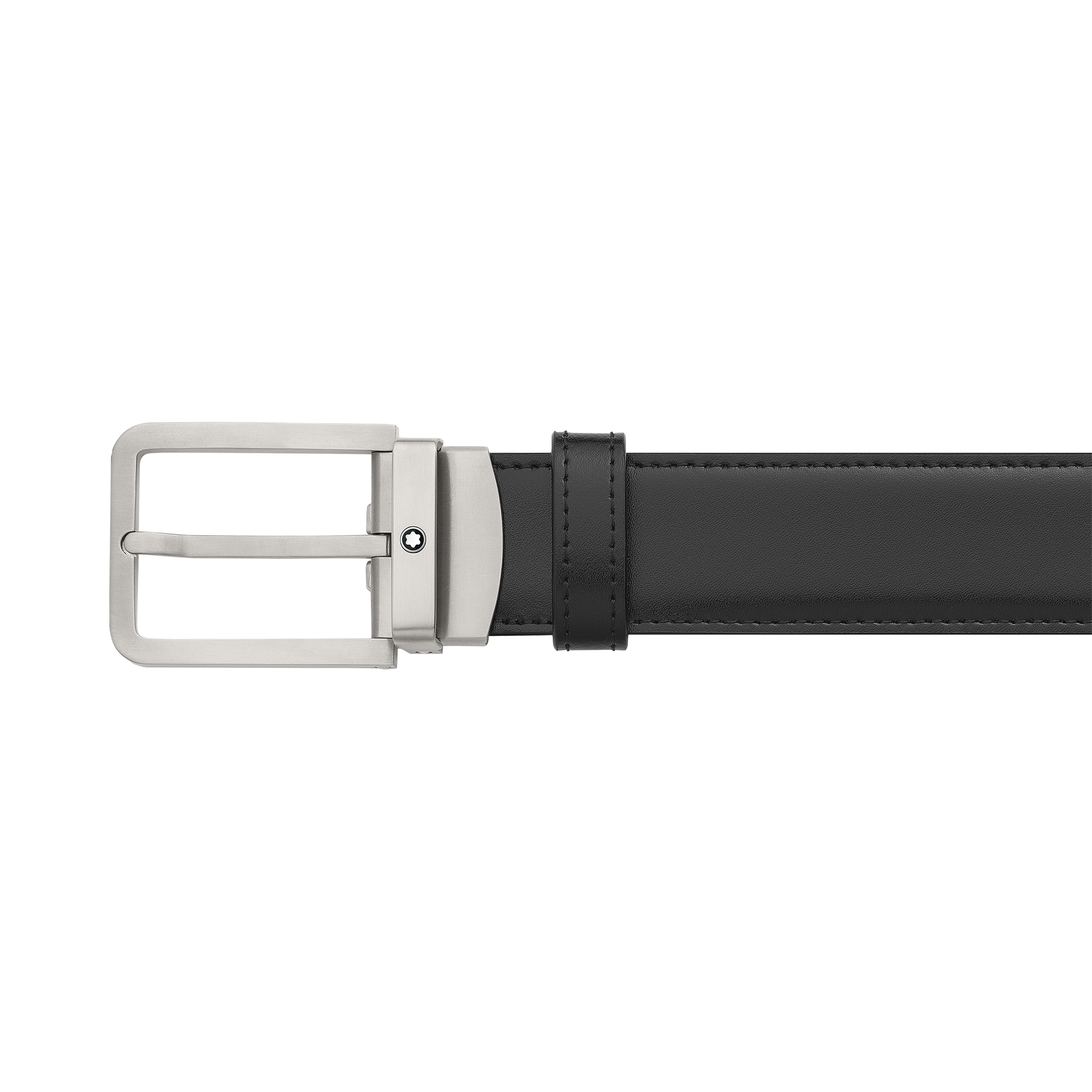Black/brown 32 mm reversible leather belt, image 3
