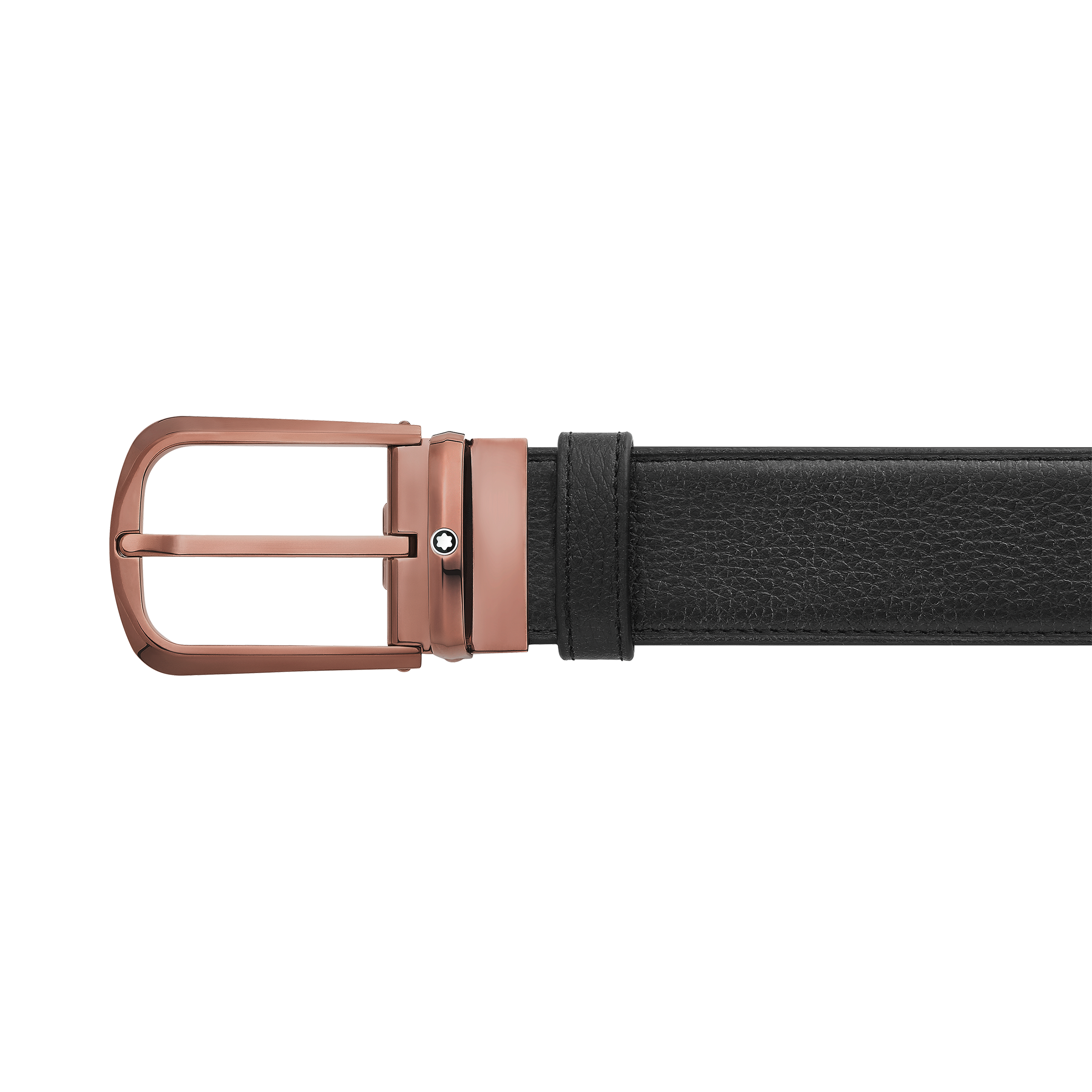 Black/brown 35 mm reversible leather belt, image 1