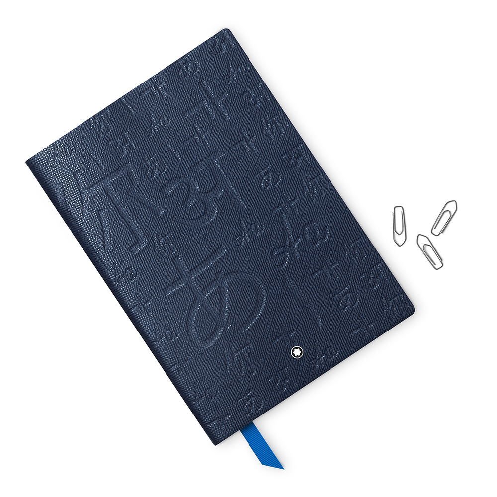 3 صورة ،Montblanc UNICEF 2017 Fine Stationery Notebook #146 Blue, lined