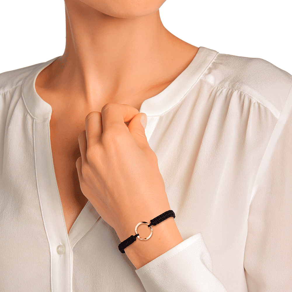 Âme de Star pink gold cord bracelet, image 3