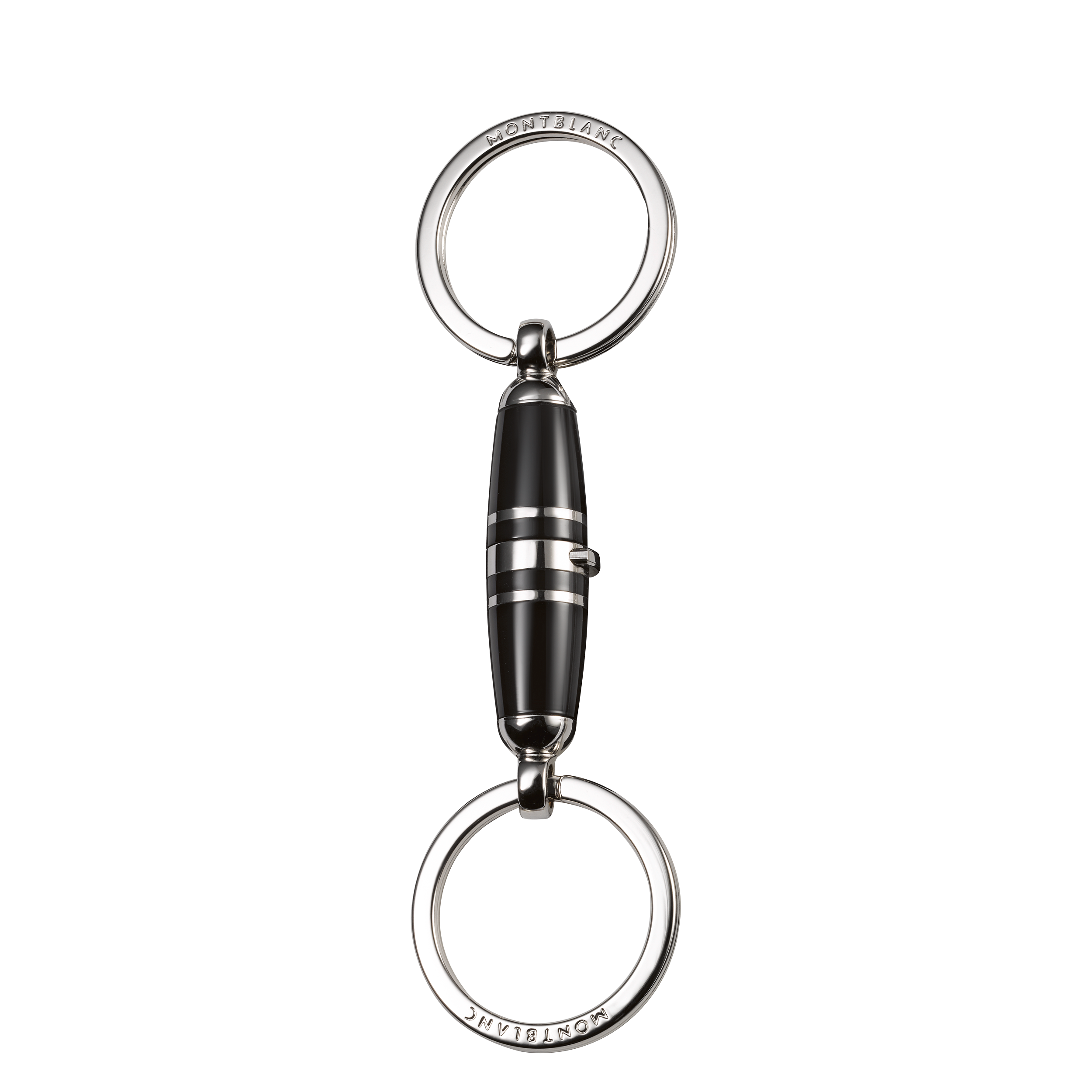 Meisterstück Key Fob double ring metal/resin black, image 3