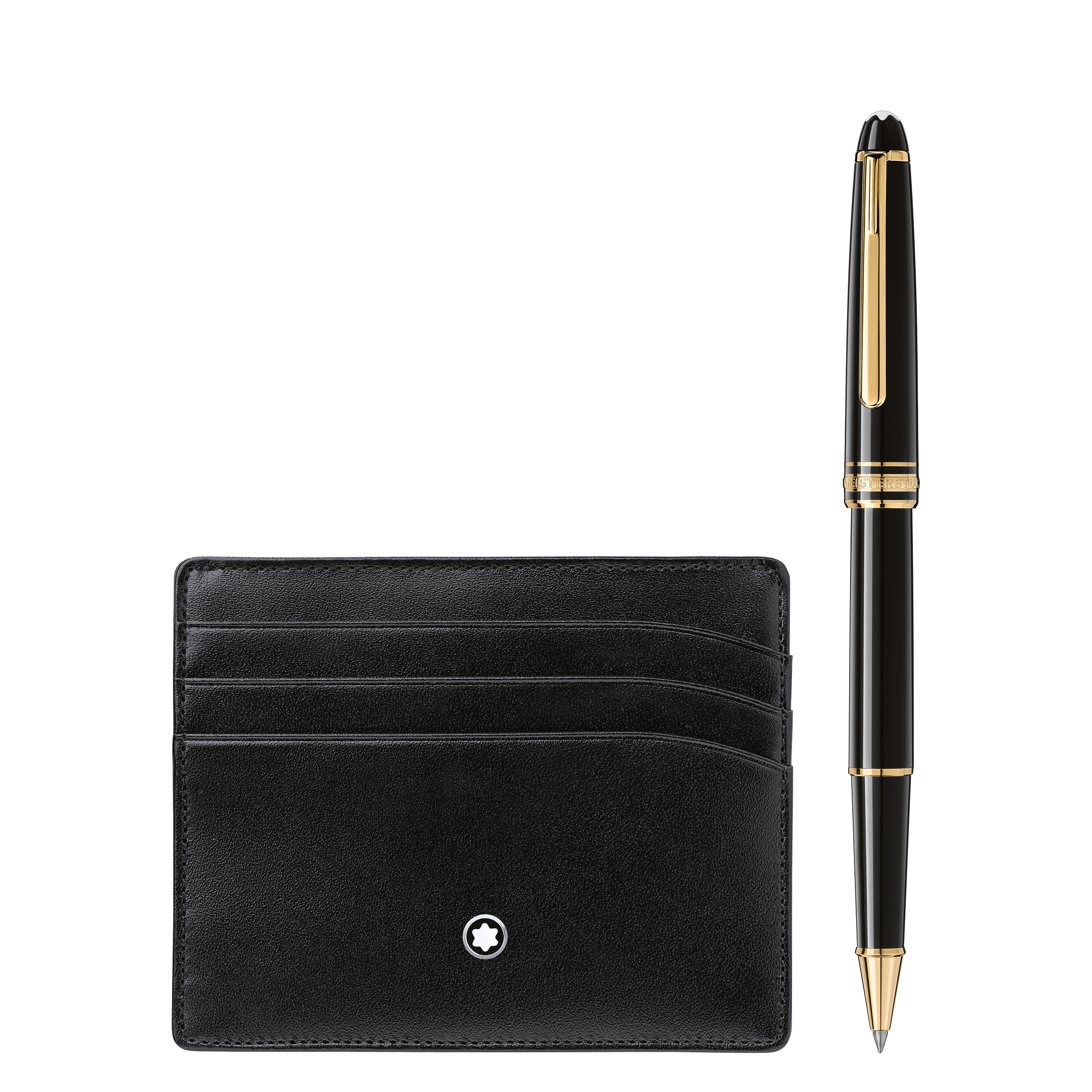 Gift Set with Meisterstück Gold line Classique Rollerball and pocket holder 6cc, image 1