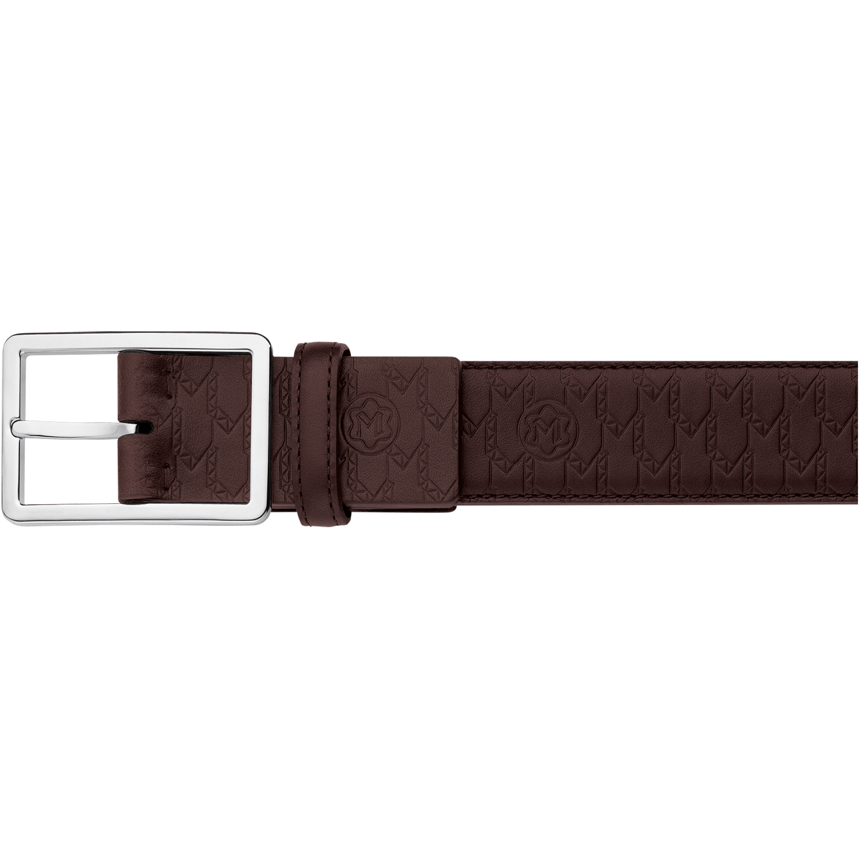Rectangular Frame Shiny Palladium-Coated Pin Buckle, image 1