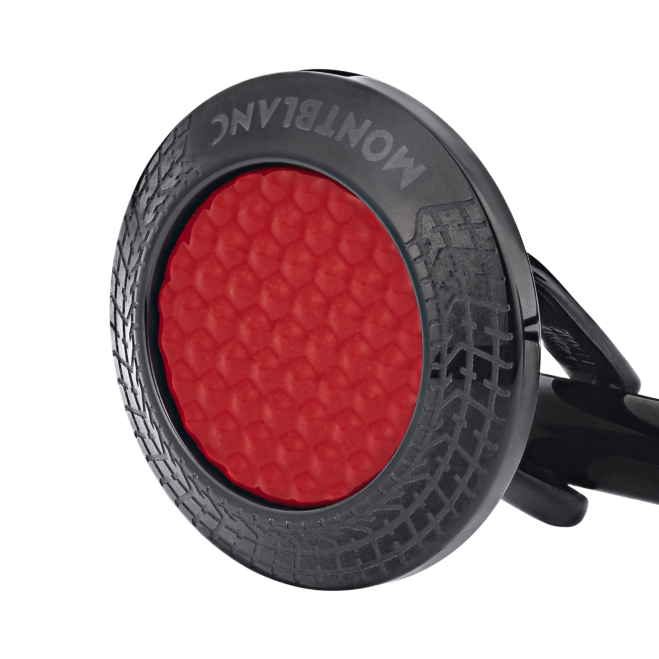 Montblanc Meisterstück Great Masters Pirelli Cufflinks in Steel with Red Lacquer, image 2