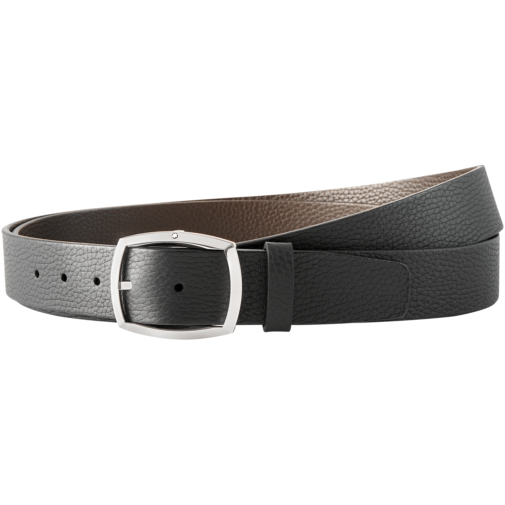 Black/brown reversible cut-to-size casual belt, image 1