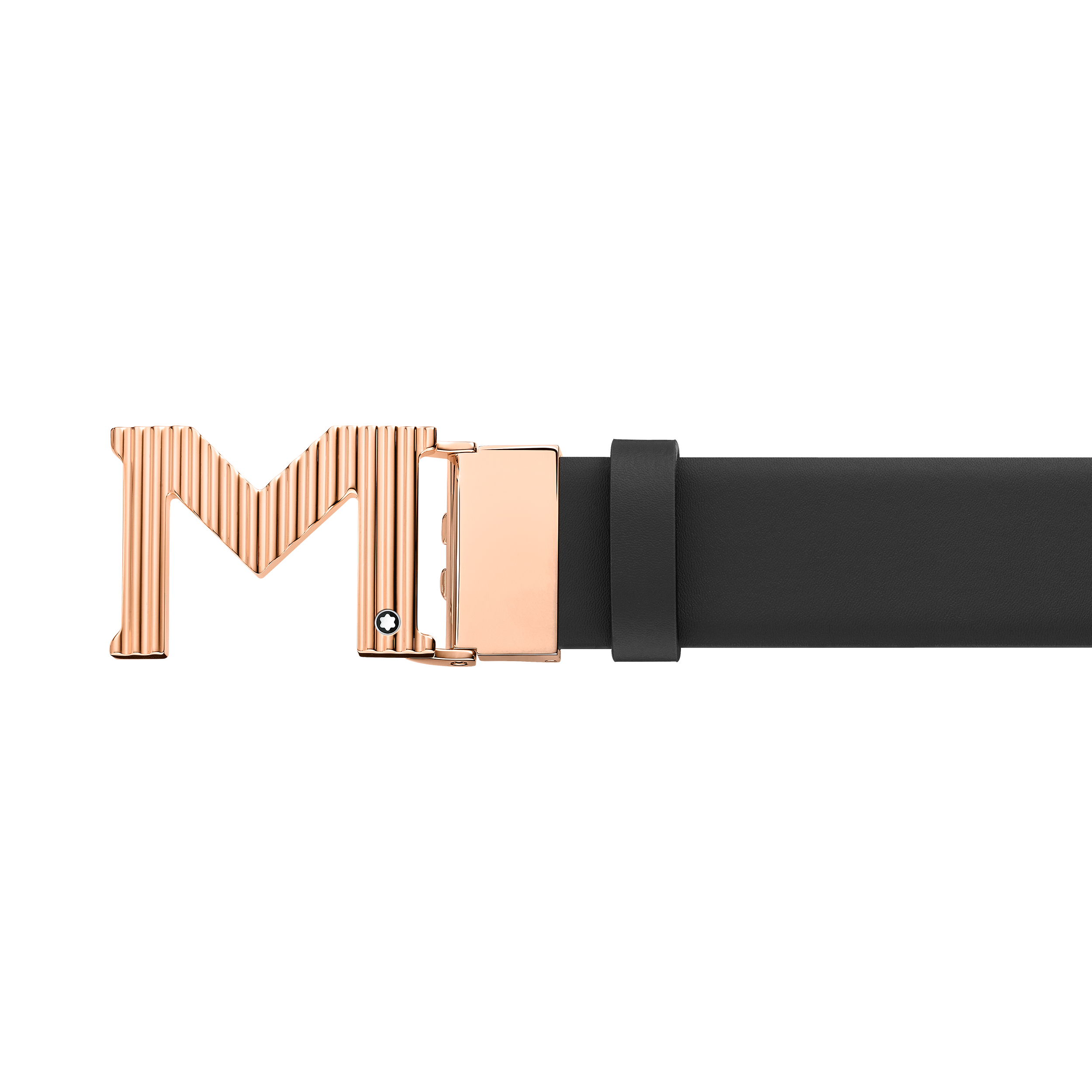 M buckle brown/black 35 mm reversible leather belt, image 1