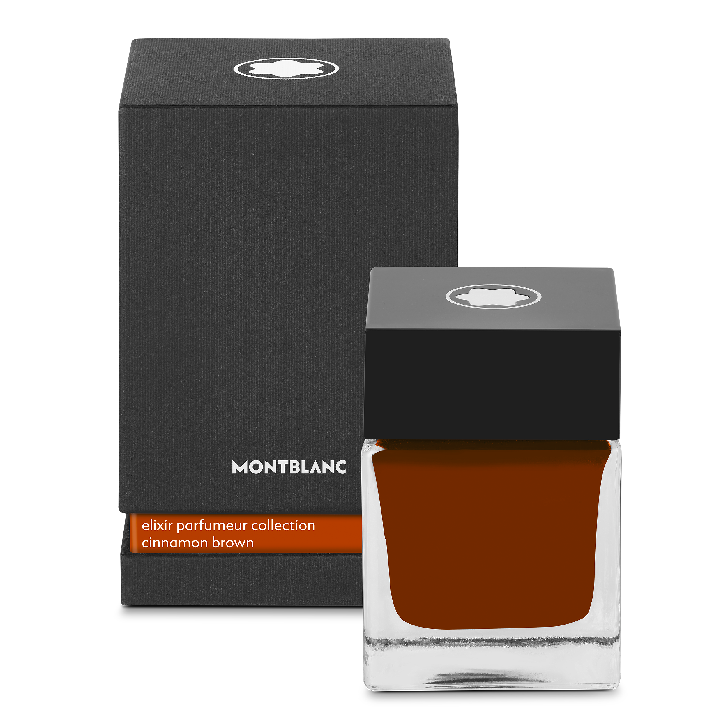 Ink bottle 50 ml, brown, Elixir Parfumeur, cinnamon scent