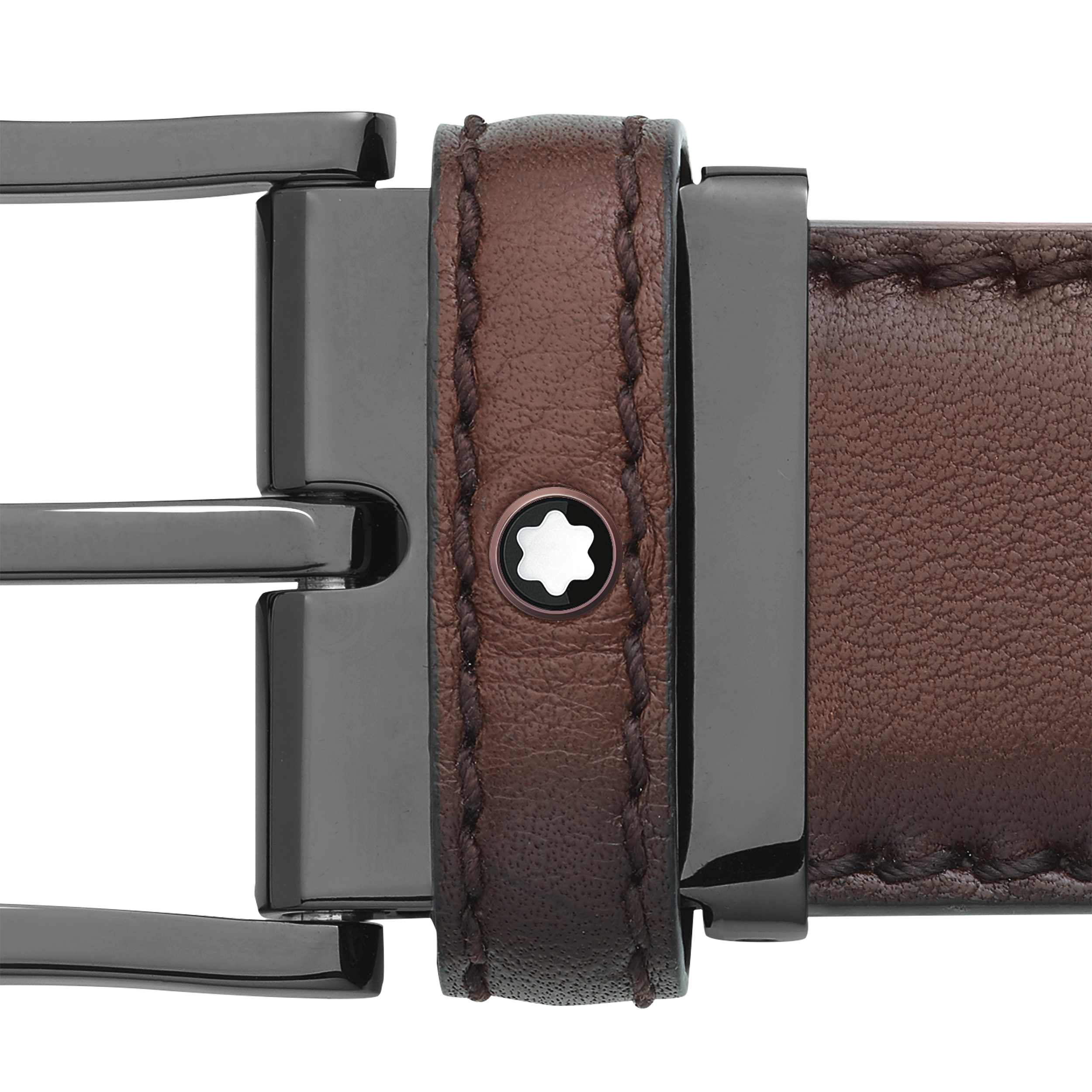 Brown 35 mm leather belt, image 3