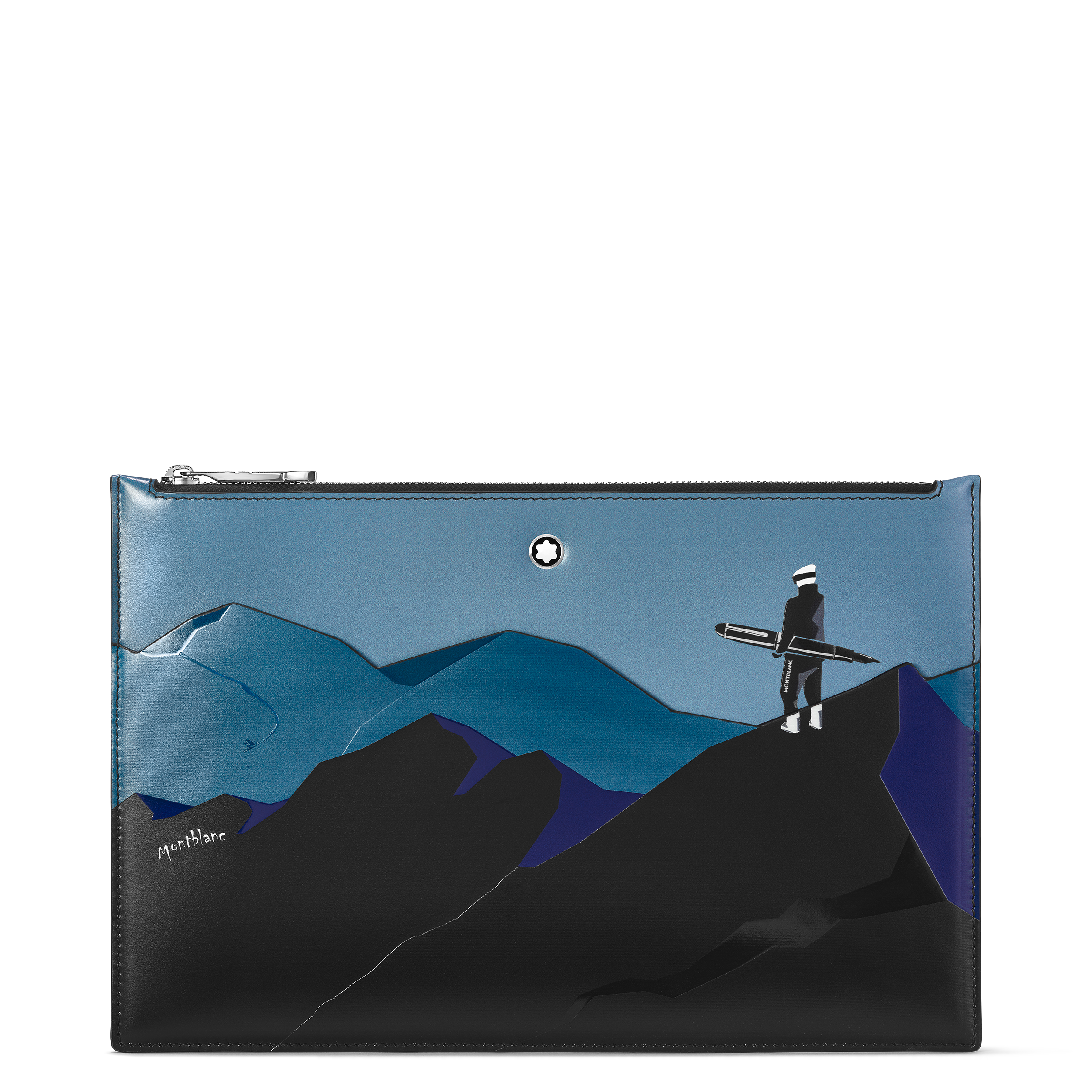 Meisterstück scenic pouch with snowboarder, image 1