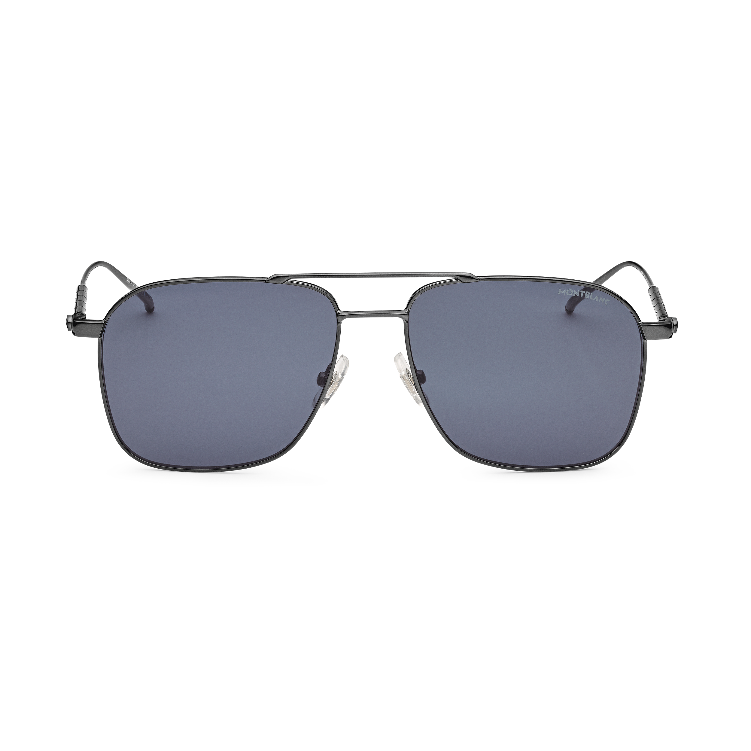 Rectangular Sunglasses with Ruthenium-Colored Metal Frame, image 1