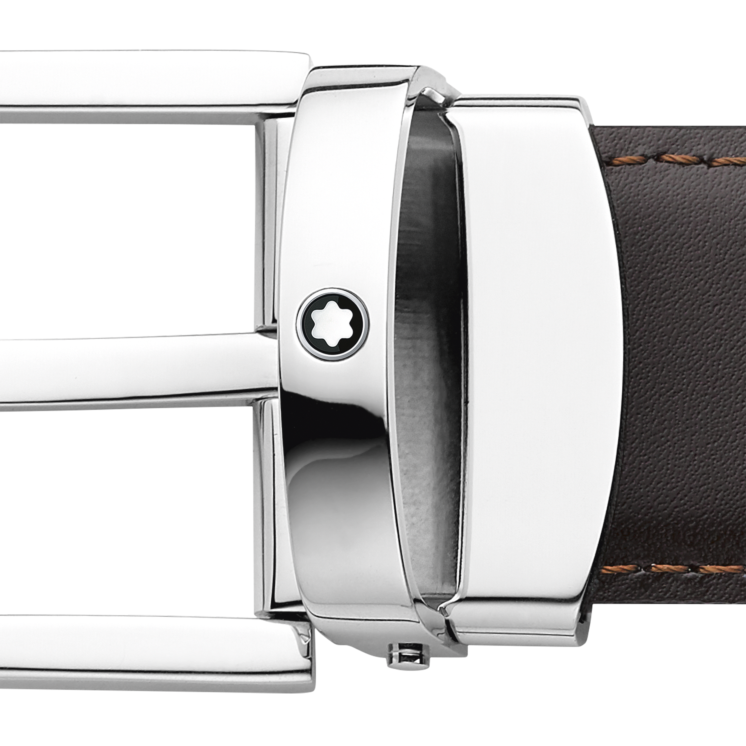 Black/brown 30 mm reversible leather belt, image 4