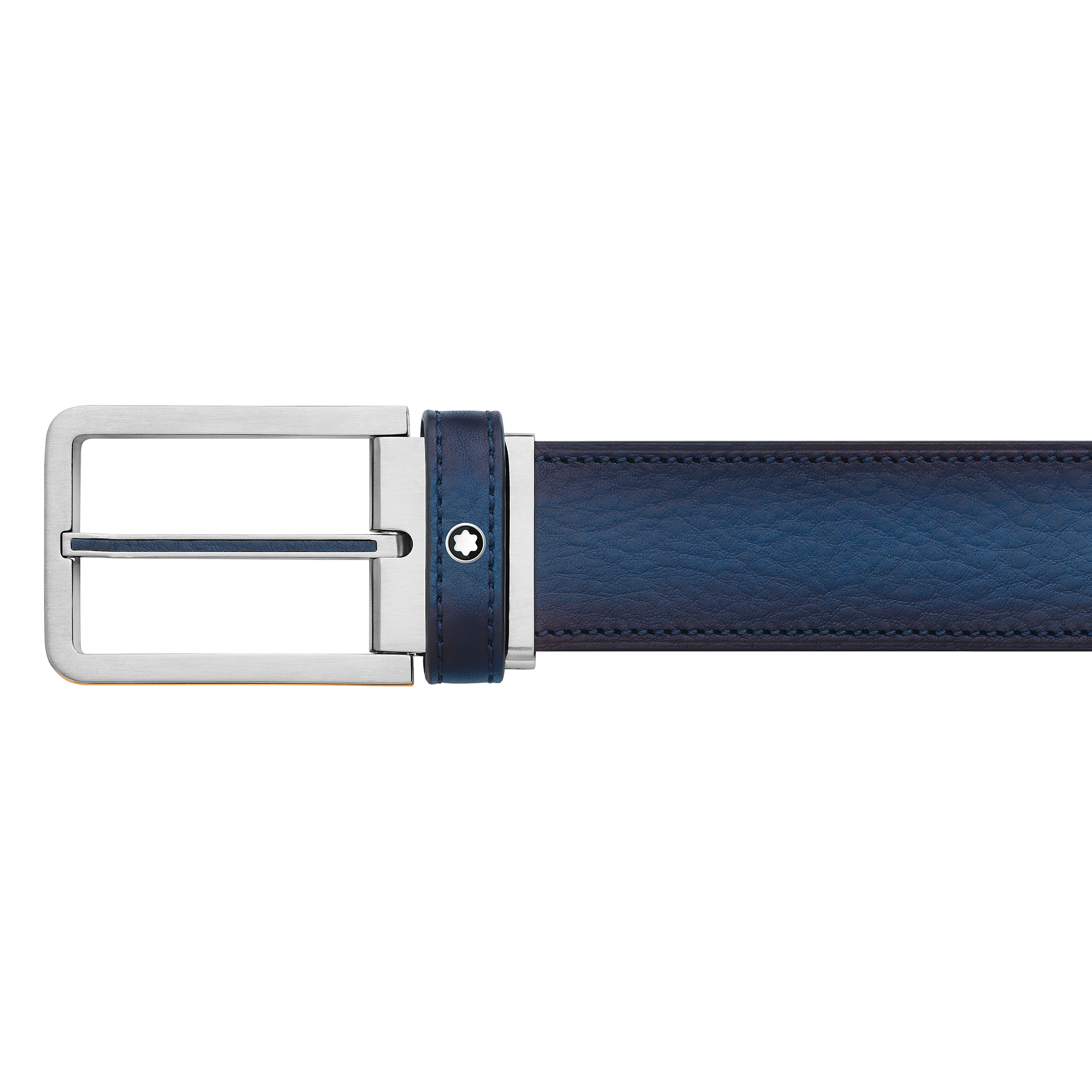 Rectangular Matt Stainless Steel and Gold finish PVD Side Belt, image 4