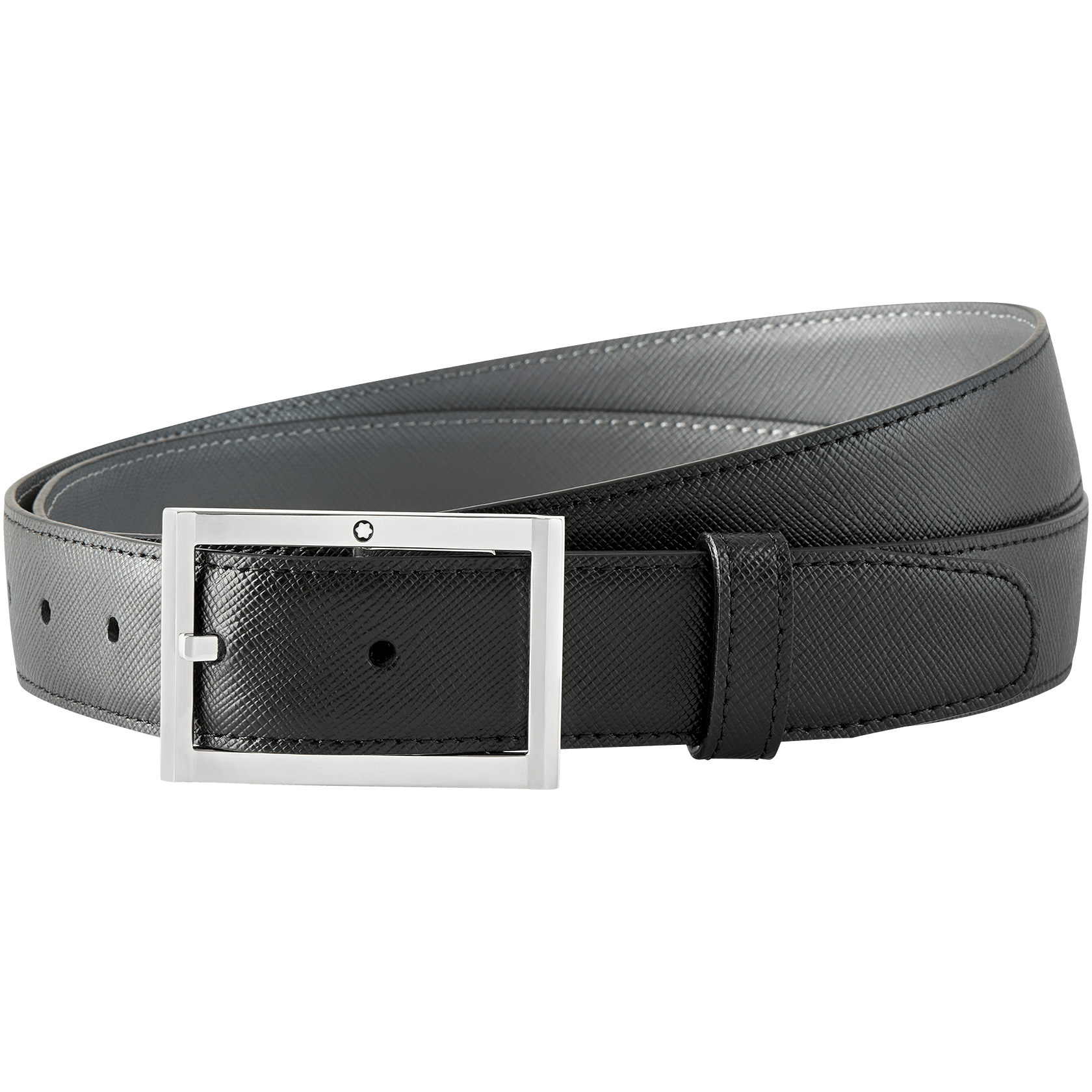 Black/gray reversible cut-to size business belt, image 1