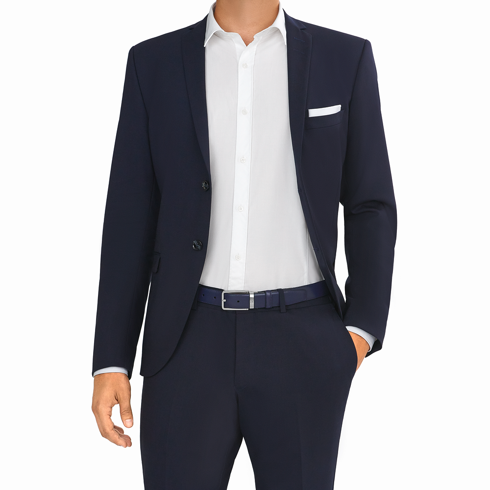 Navy cut-to-size business belt, image 3