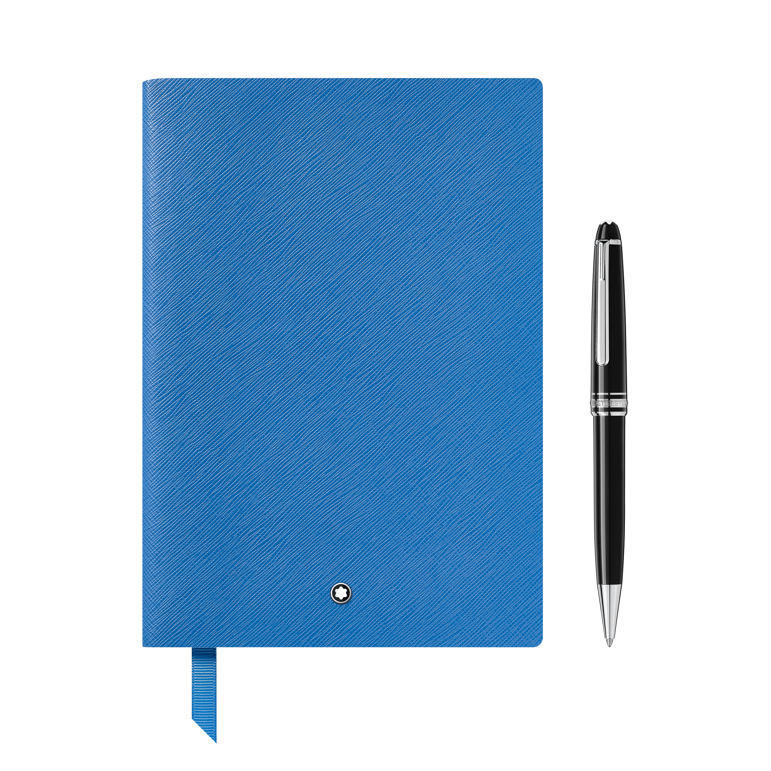Gift Set with Meisterstück Classique Platinum Ballpoint and Notebook #146 Technicolor Blue, image 1
