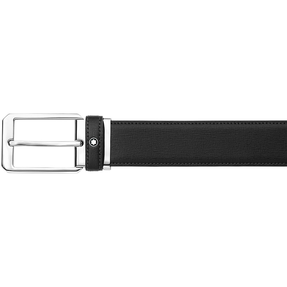 Rectangular Shiny Palladium-Coated Pin Buckle Belt, image 2