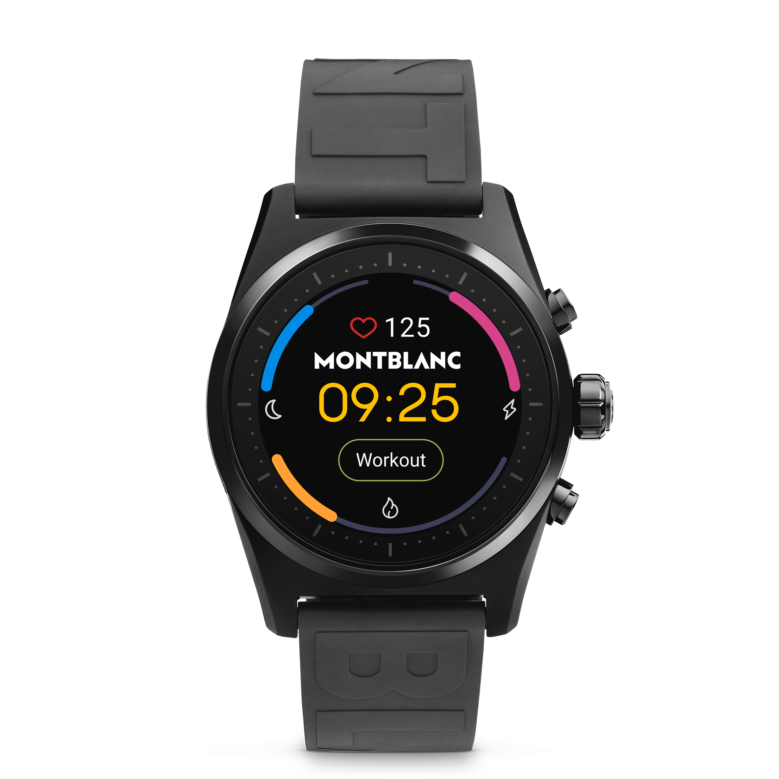 Montblanc Summit Lite Smartwatch - Black with Rubber Strap, image 1