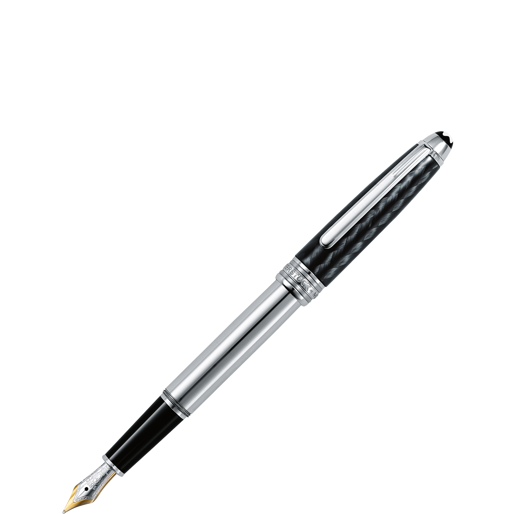 Meisterstück Solitaire Carbon & Steel Classique Fountain Pen, image 1