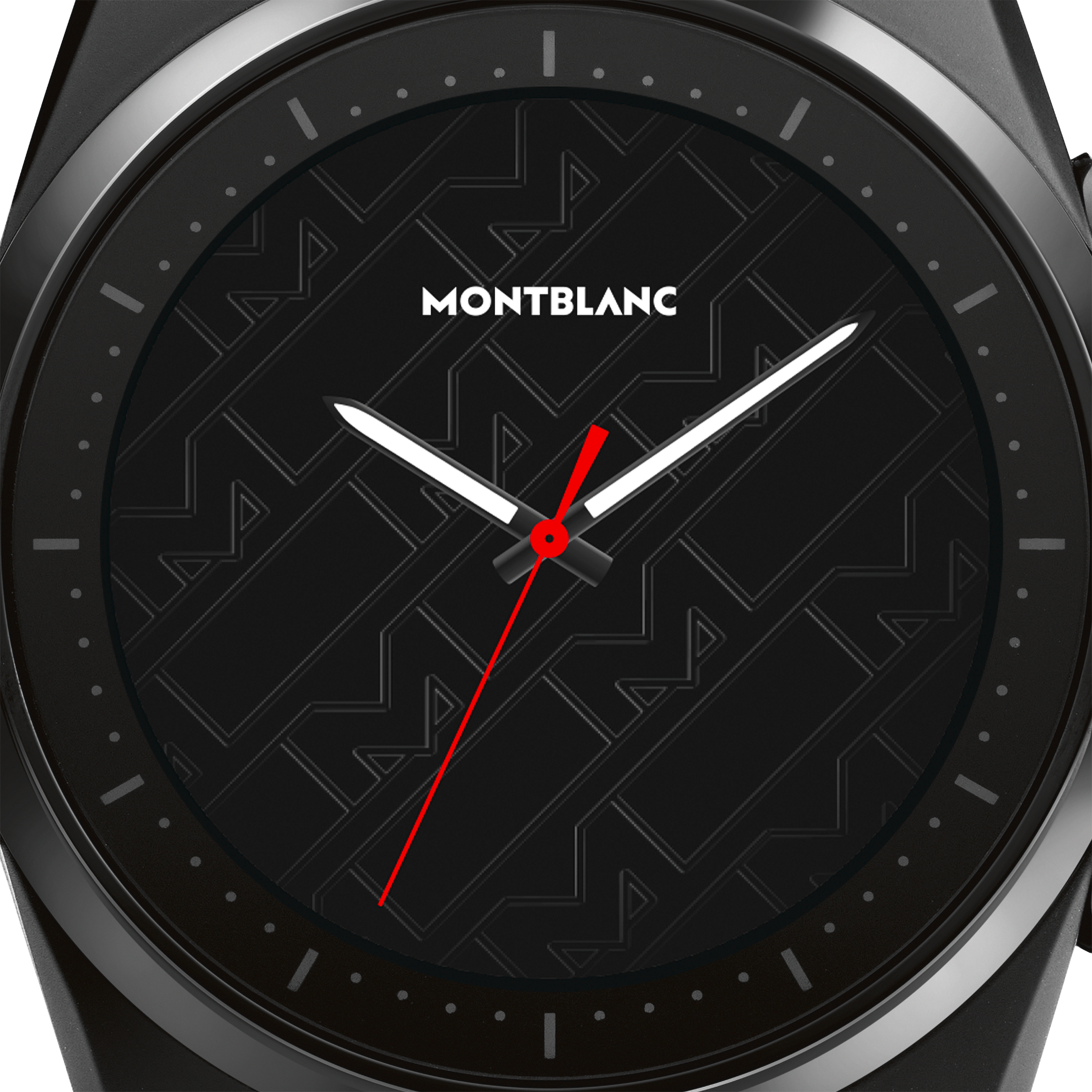4 صورة ،Montblanc Summit Lite Aluminium Black and Leather Strap x Montblanc UltraBlack collection