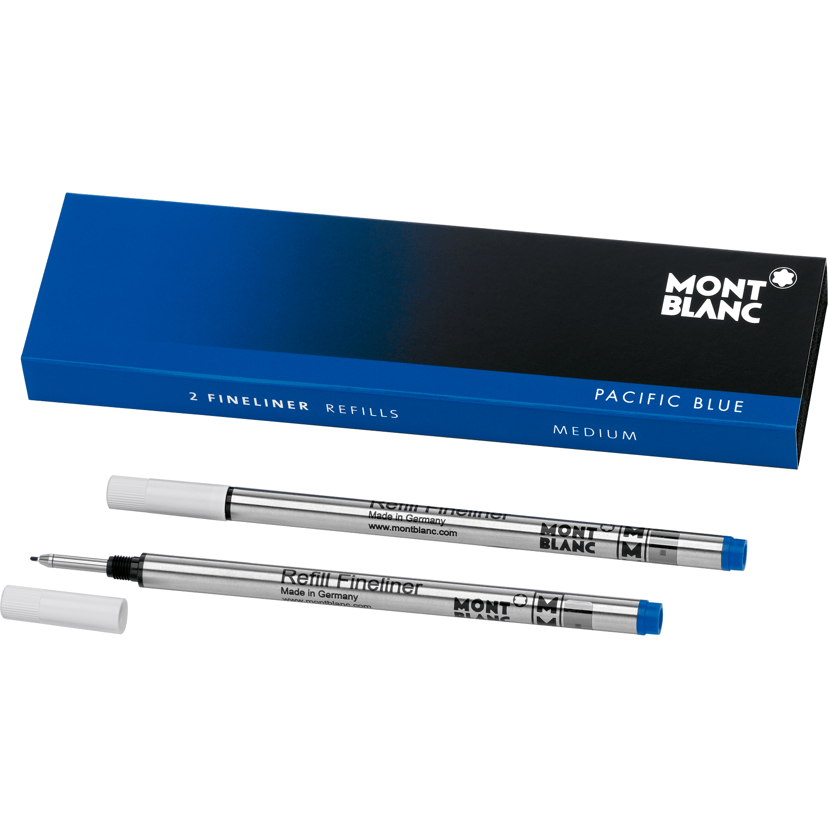 2 Fineliner Refills (M) Pacific Blue